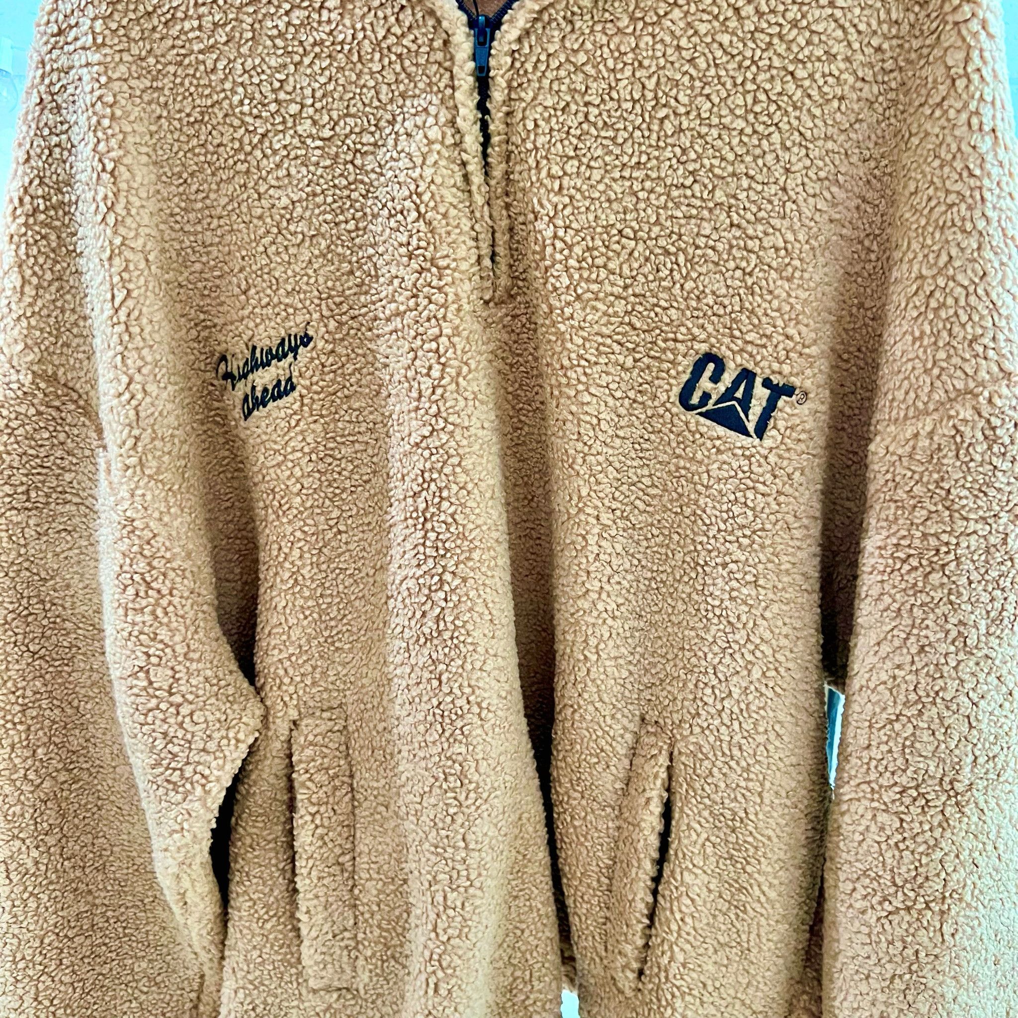 Caterpillar CAT High Pile Fleece Half Zip Mock Neck Pullover Size US L / EU 52-54 / 3 - 2 Thumbnail