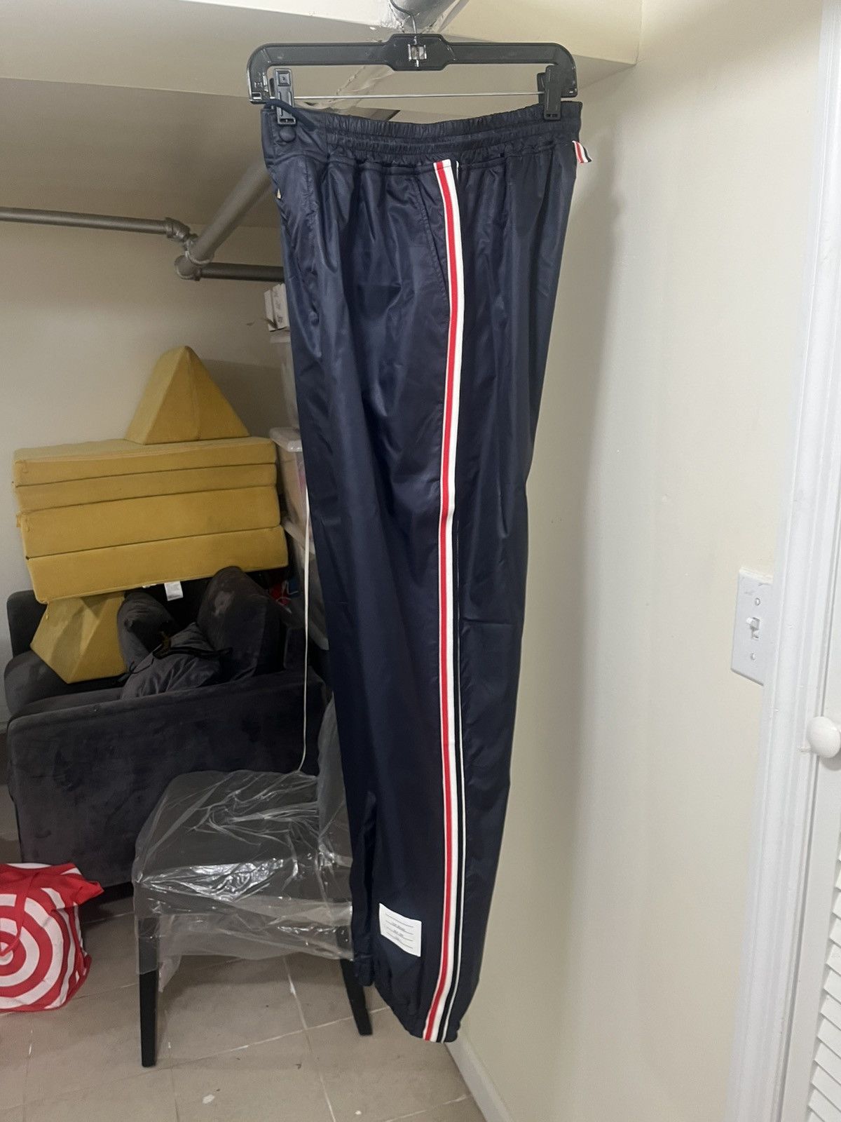Thom Browne Thom Browne Track Pants In Ripstop With RWB Stripe Sz 2 Size US 32 / EU 48 - 12 Thumbnail