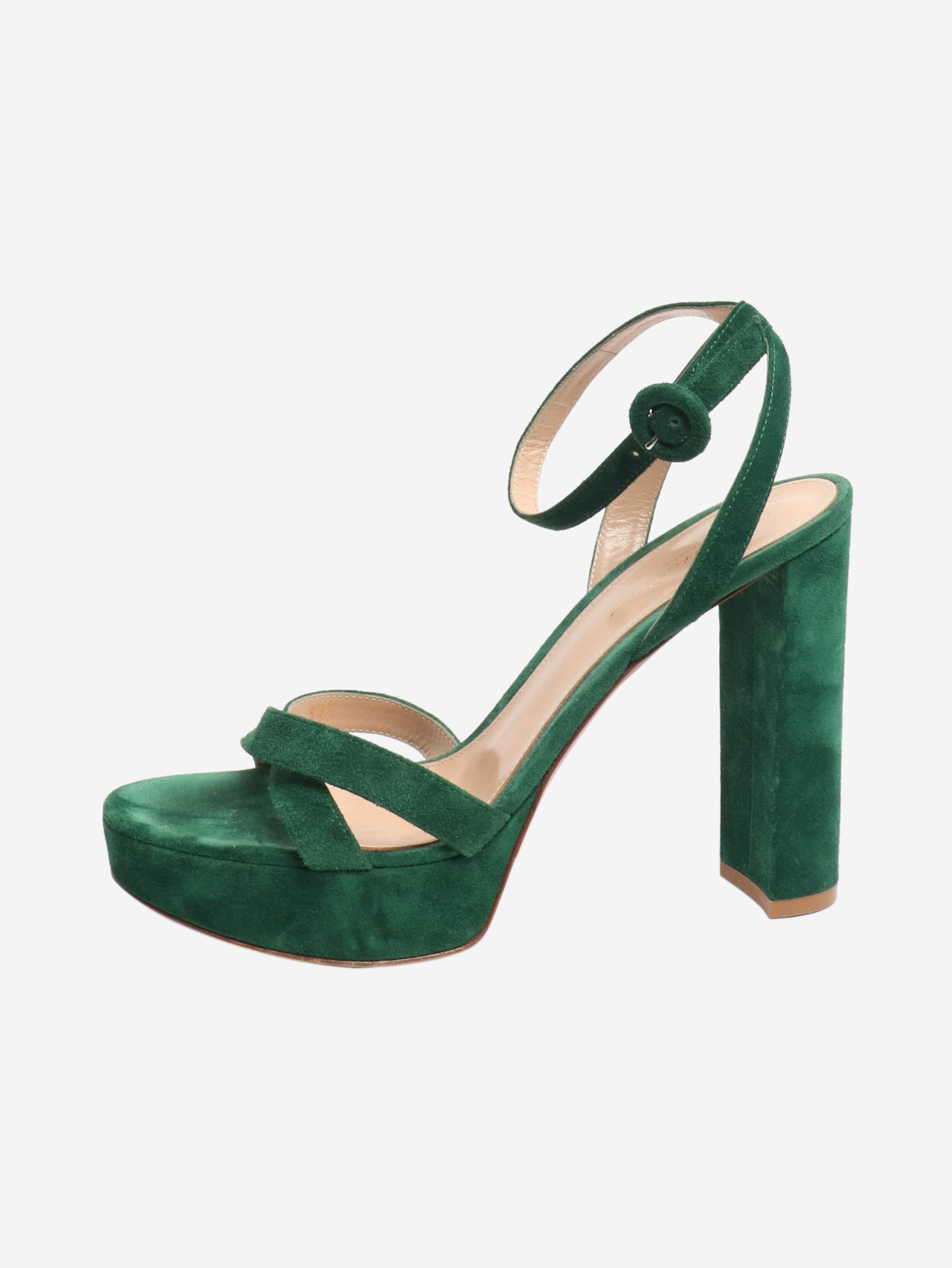 Other Green suede platform sandals - EU 38.5 Size US 7 / IT 37 - 1 Thumbnail