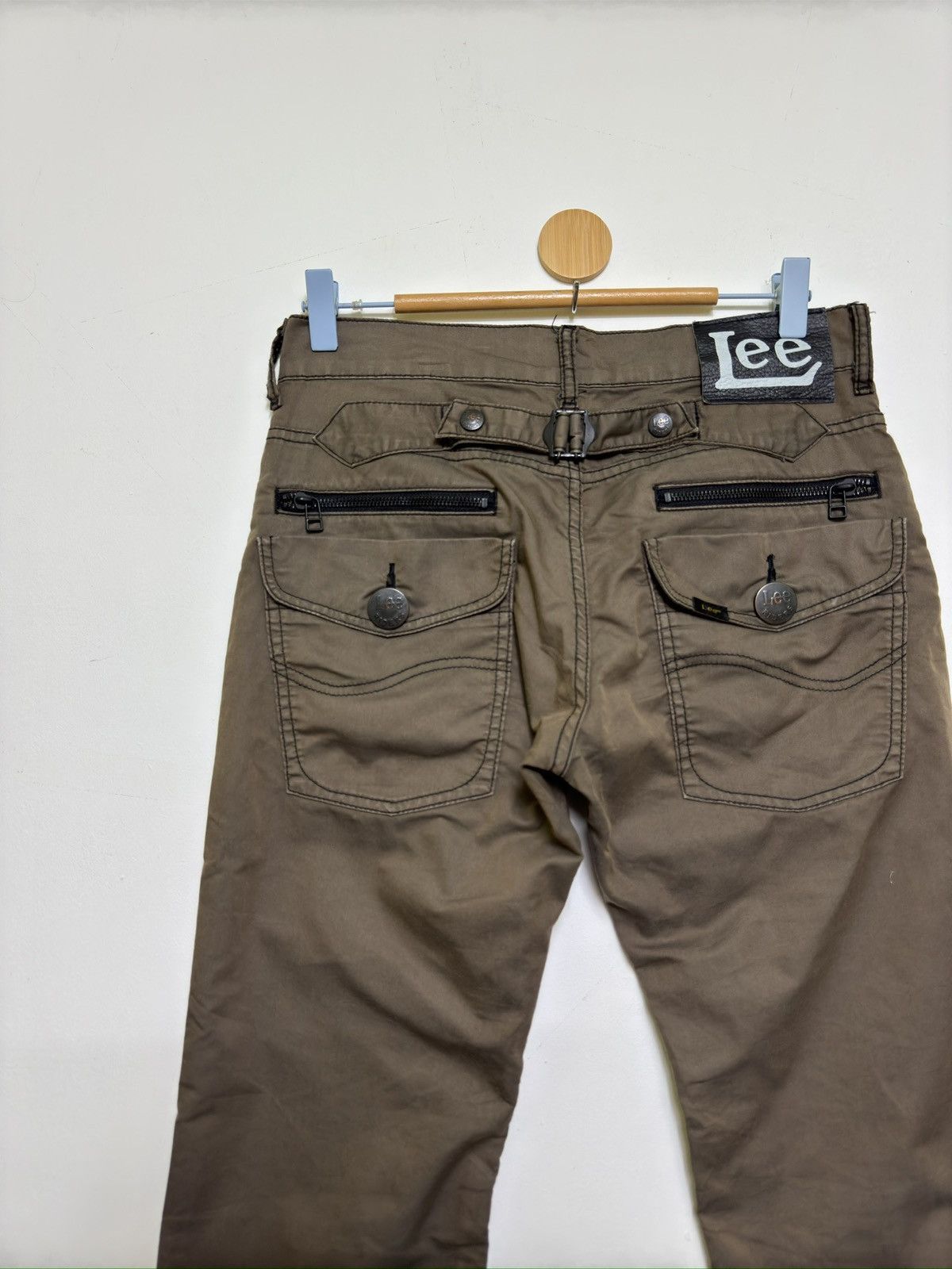 Lee Vintage Lee Riders Buckle Biker Style Low Rise Zipper Pant Size US 29 - 9 Thumbnail