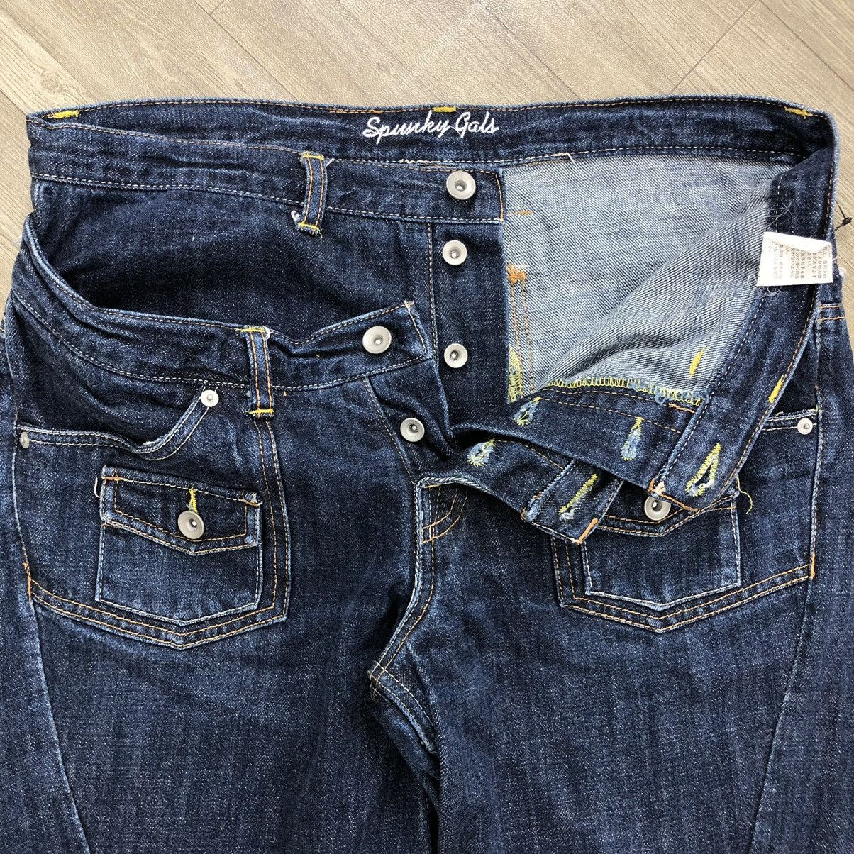 If Six Was Nine × Japanese Brand × PPFM Y2K Spunky Gals Double Waist Multipocket Bust Pants Jeans Size US 36 / EU 52 - 8 Thumbnail