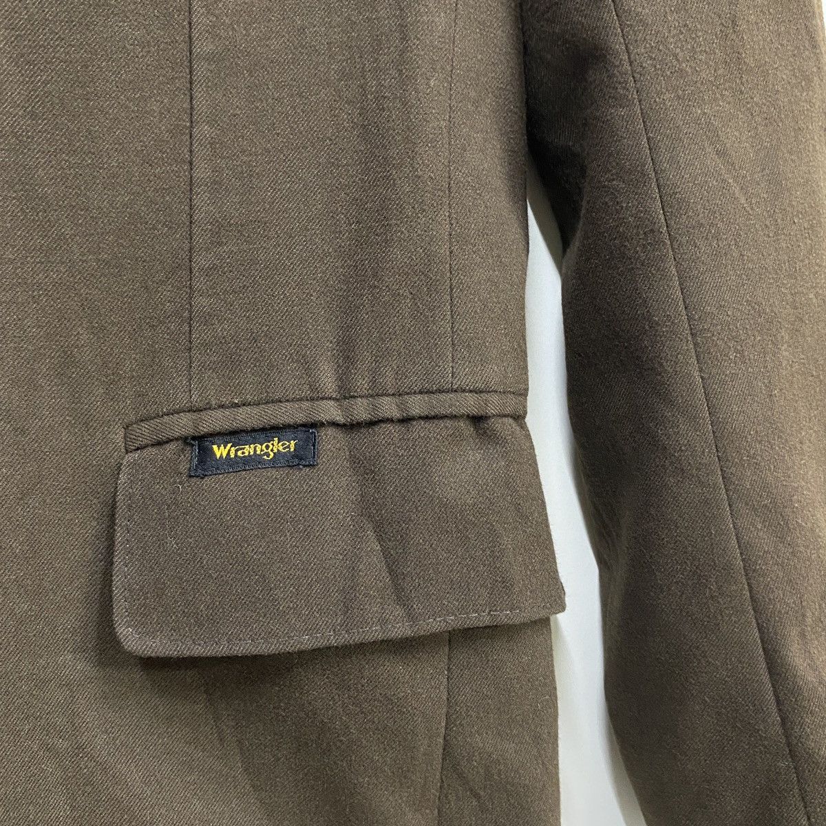 Vintage × Wrangler Vintage Wrangler Blazer Jacket Dark Brown Small Size 38R - 6 Thumbnail