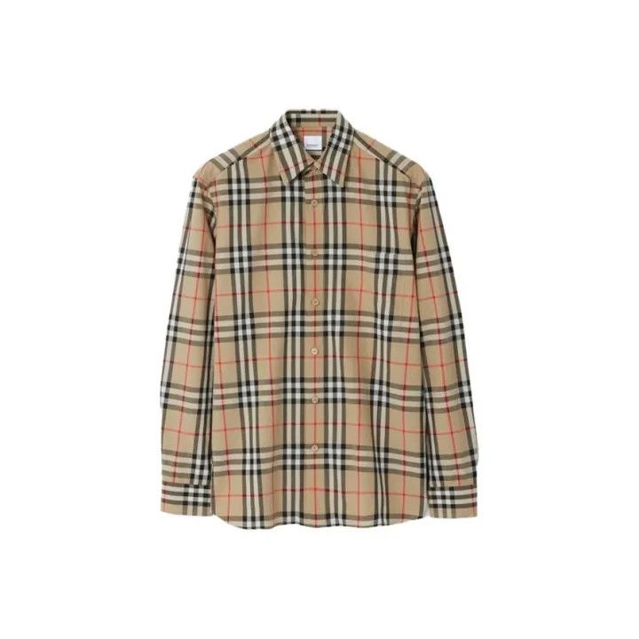 Burberry Burberry Classic Check Cotton Long Sleeve Shirt Size US L / EU 52-54 / 3 - 1 Preview