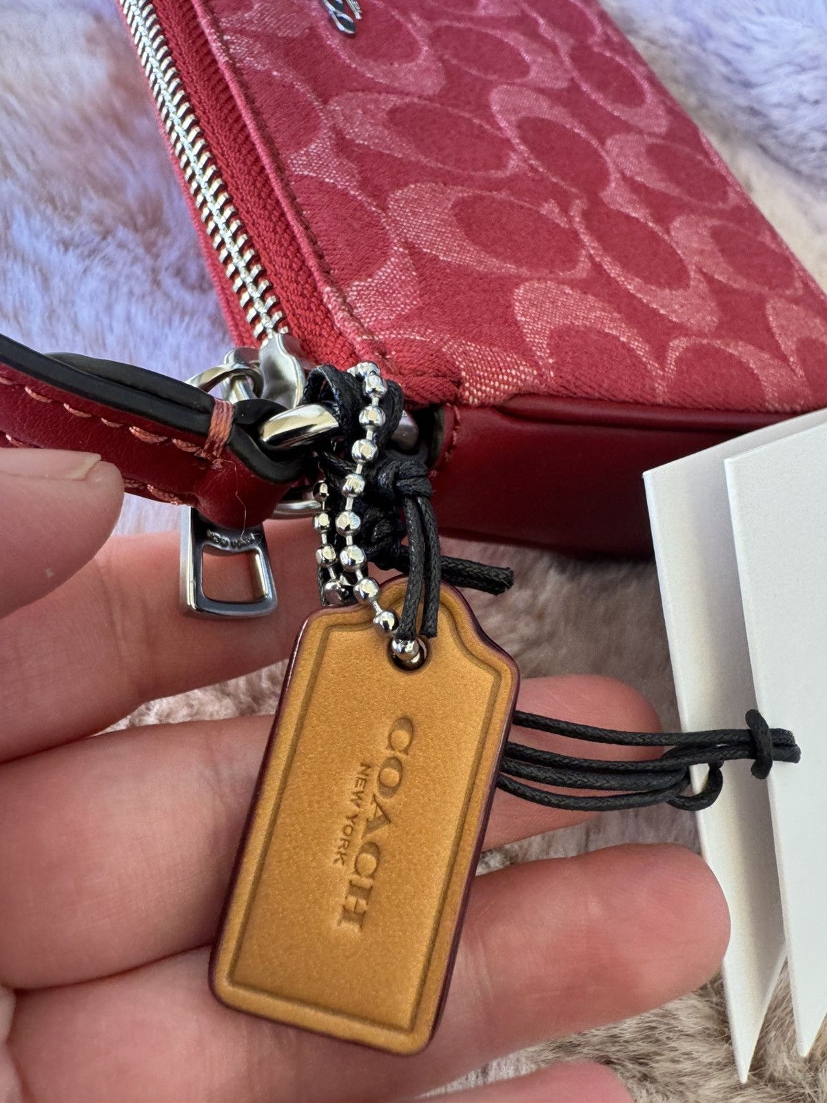 Coach Coach Nolita 19 In Signature Denim denim/Silver/True Red Size ONE SIZE - 3 Thumbnail