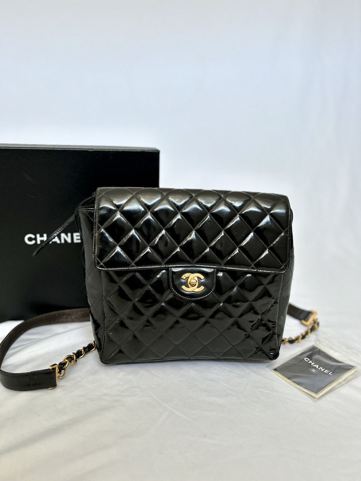 Chanel Chanel Patent Leather Backpack Size ONE SIZE - 1 Thumbnail