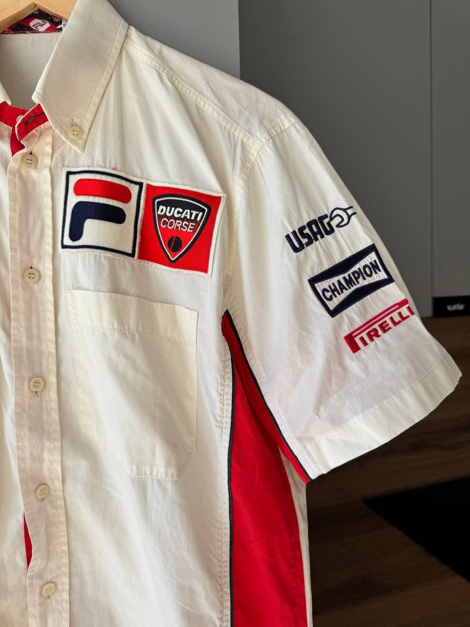 Ducati × Fila Vintage Fila USA Ducati Corse Moto Sport Shirt Size US M / EU 48-50 / 2 - 2 Thumbnail