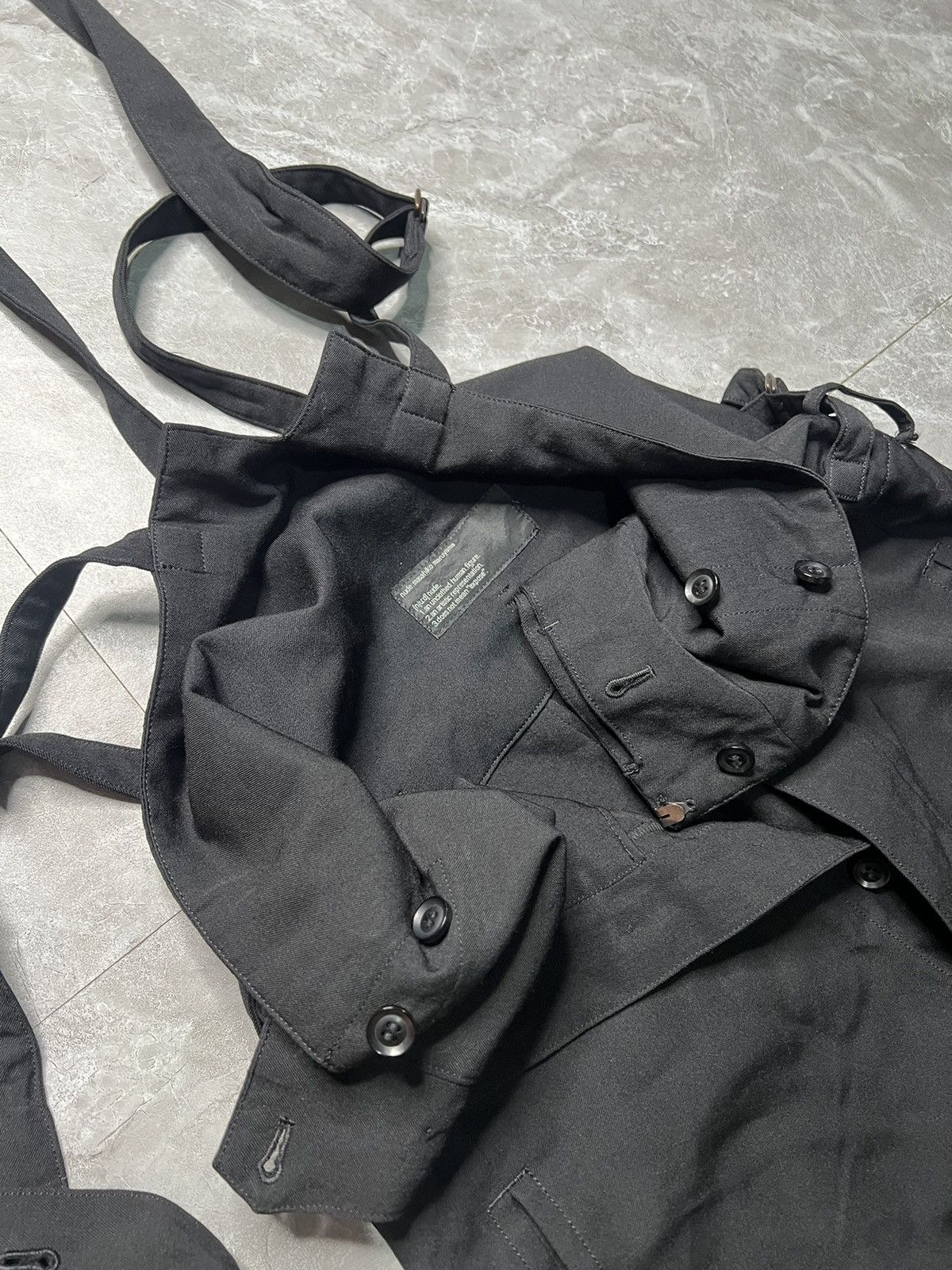 Nude: Masahiko Maruyama Nude:Masahiko Maruyama F/W 18 “MonochromeRich” Wool Jumpsuit Size US 31 - 5 Thumbnail