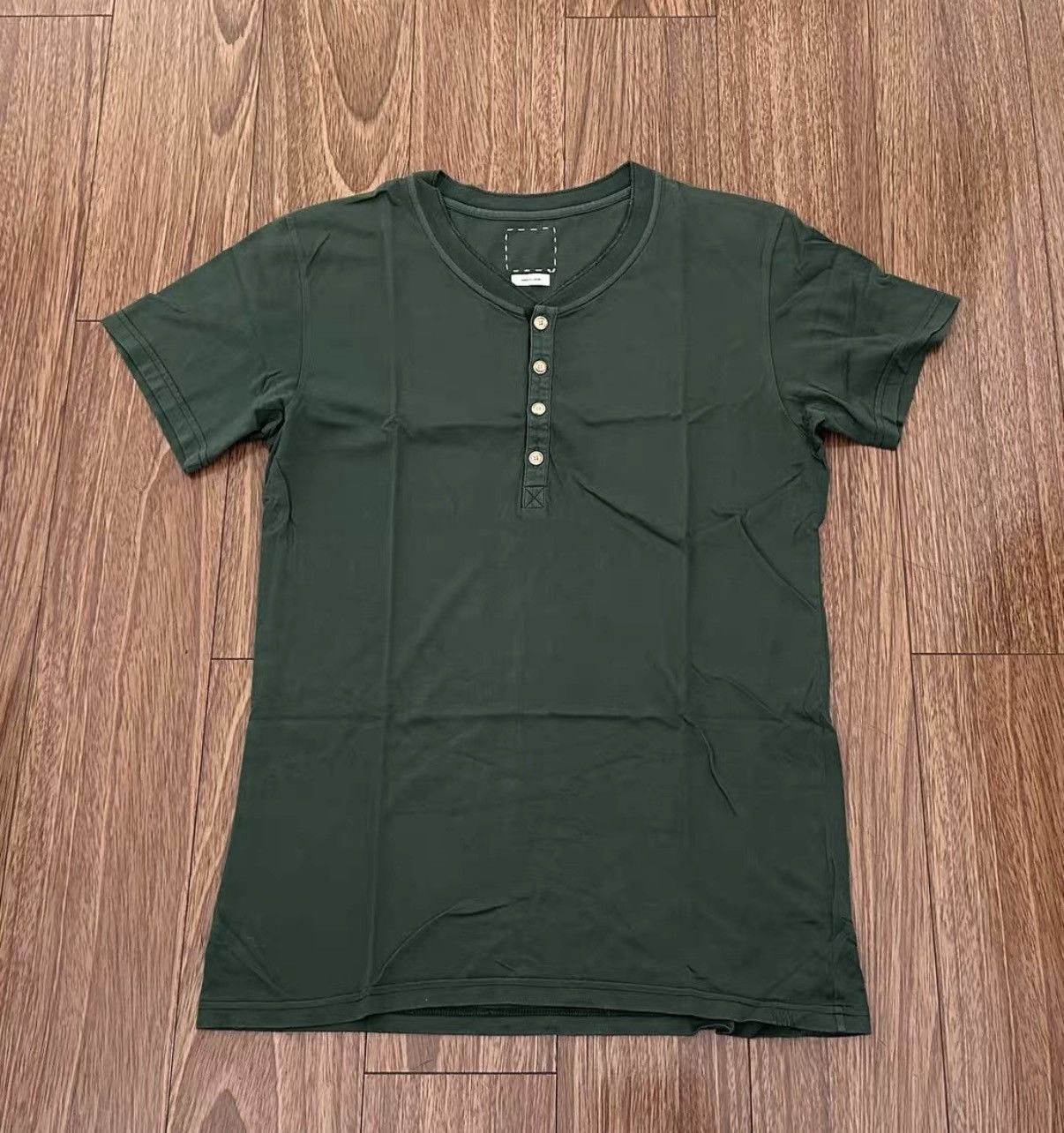 Visvim VISVIM 26SS MONDO HENLEY ZIP S/S DMGD | Grailed