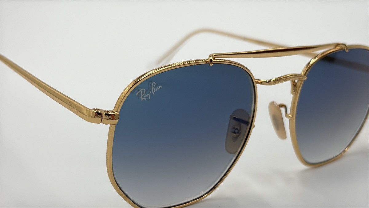 RayBan Ray-Ban RB3648 Gold and Blue Lens 001/3F Arista 54mm Size ONE SIZE - 9 Thumbnail