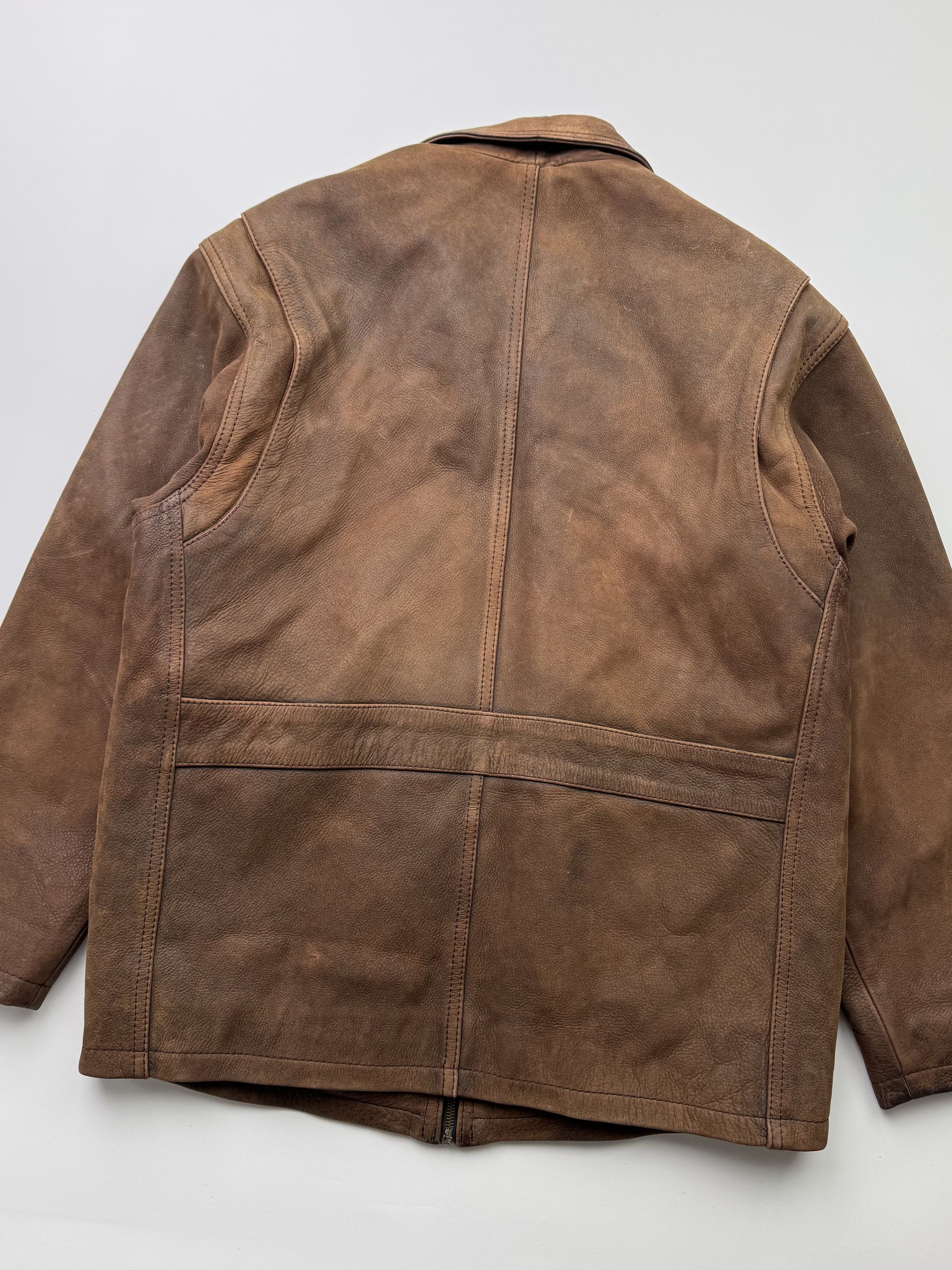 Vintage Vintage Leather Bomber Jacket B442(V173)E2 Size US M / EU 48-50 / 2 - 10 Thumbnail