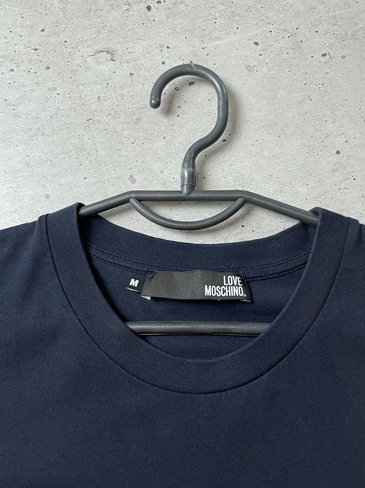 Moschino Love Moshino Black T Shirt Men Size M Big Logo Luxury Size US M / EU 48-50 / 2 - 6 Thumbnail