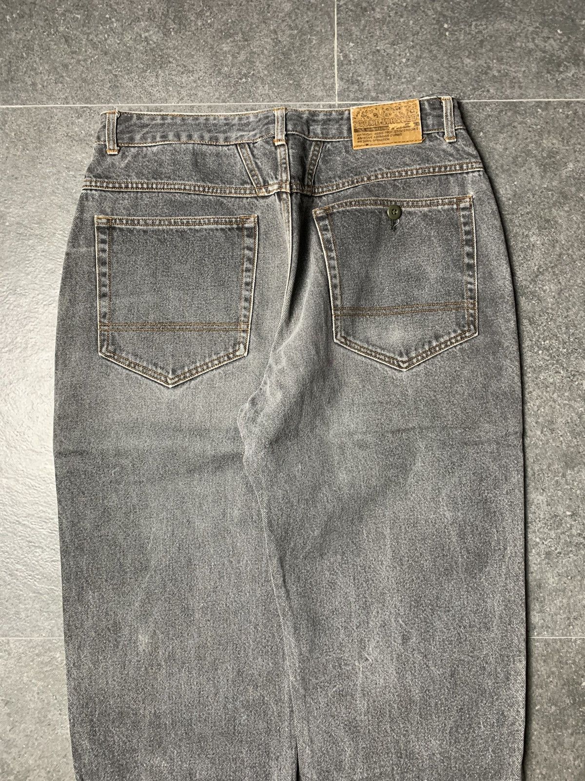 Marithe + Francois Girbaud 2000s Marithe Francois Girbaud Stone Washed Panelled Jeans Size US 30 / EU 46 - 11 Thumbnail