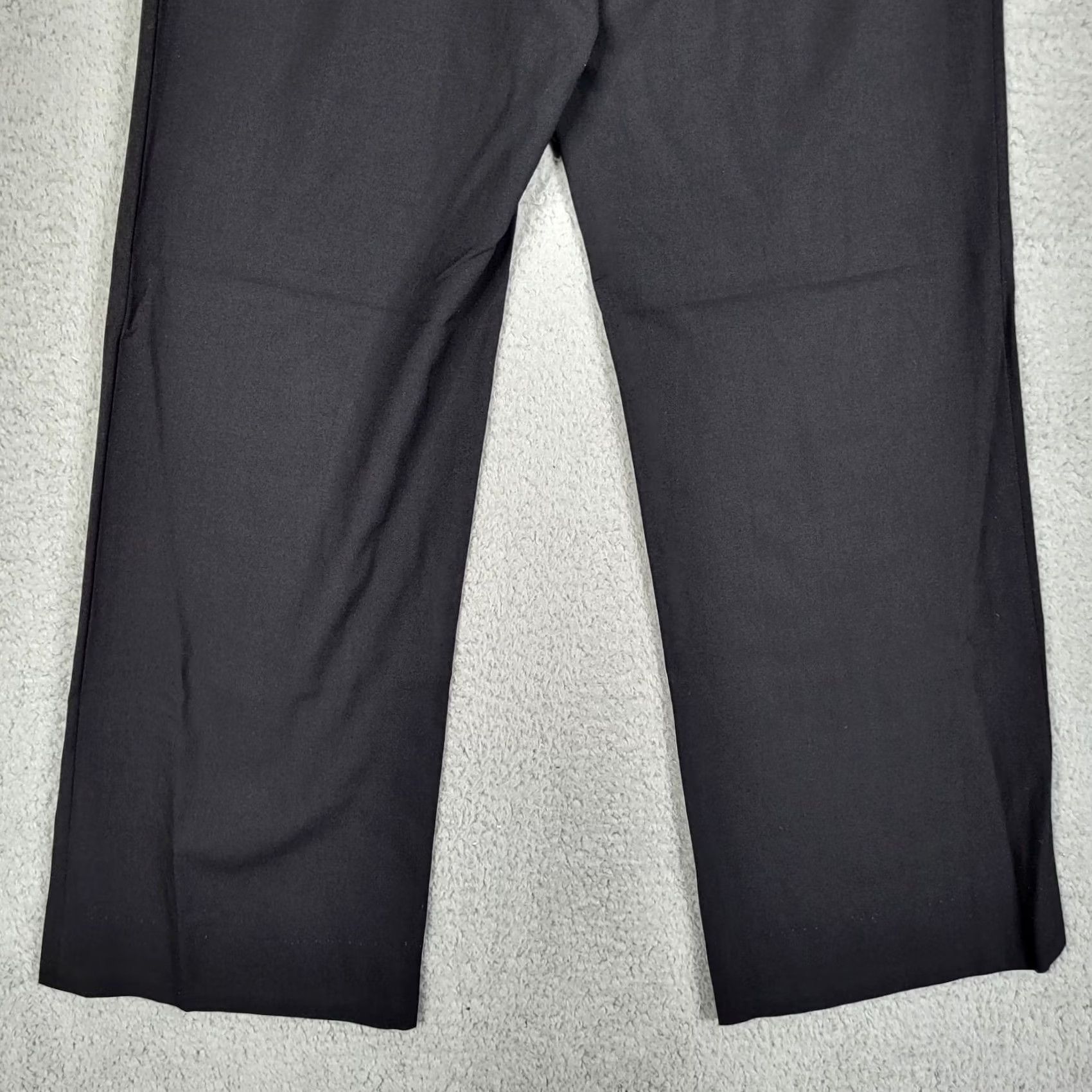 Vintage LAFAYETTE New York Women's Black Dress Pants Trousers Size 6 Wool Elastane Flat Front Inseam 29" Regular VINTAGE? No Size 28" / US 6 / IT 42 - 4 Thumbnail