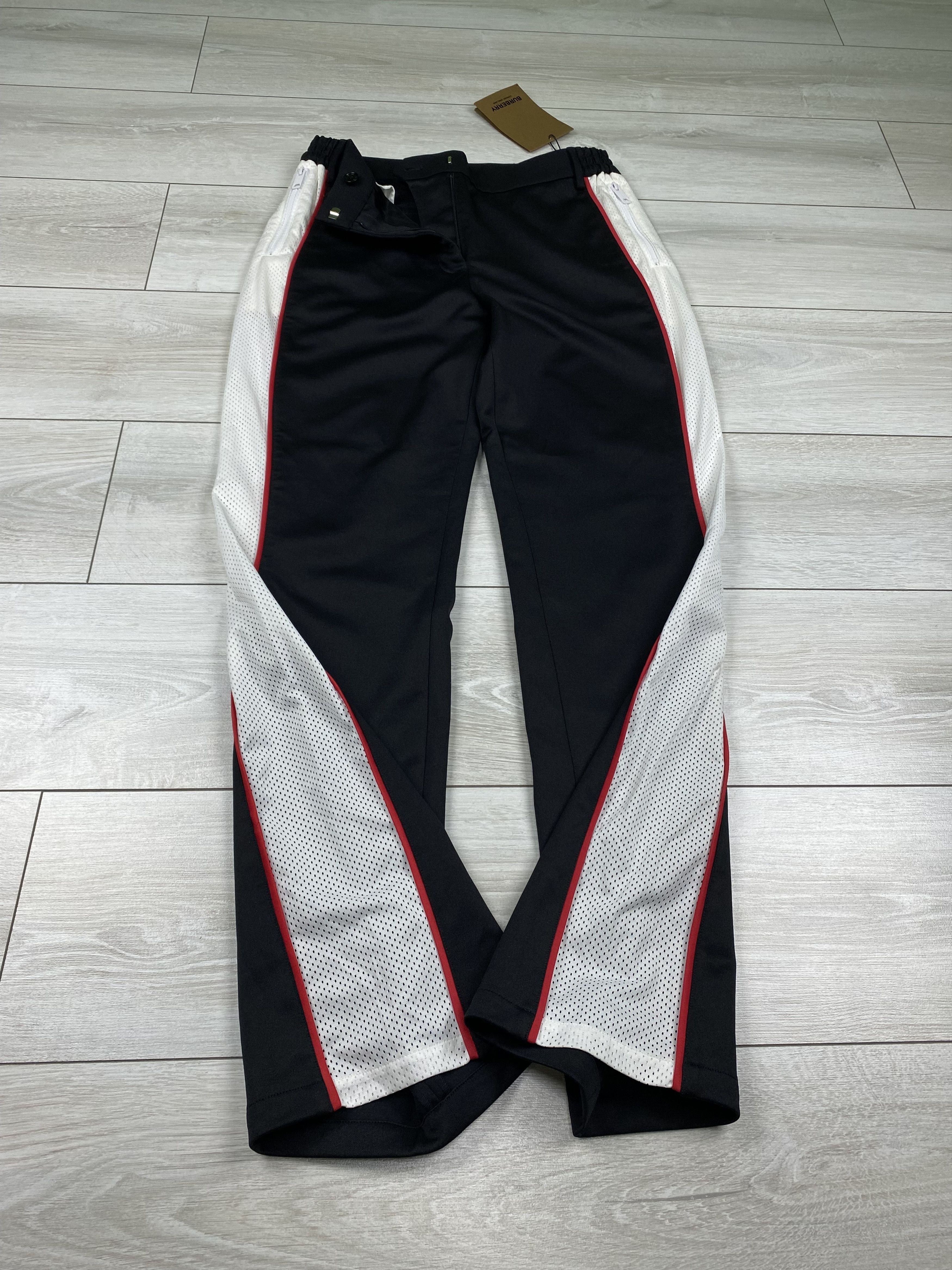 Burberry Burberry Mesh Striped Jersey Tailored Trouser pants Size 27" / US 4 / IT 40 - 6 Thumbnail