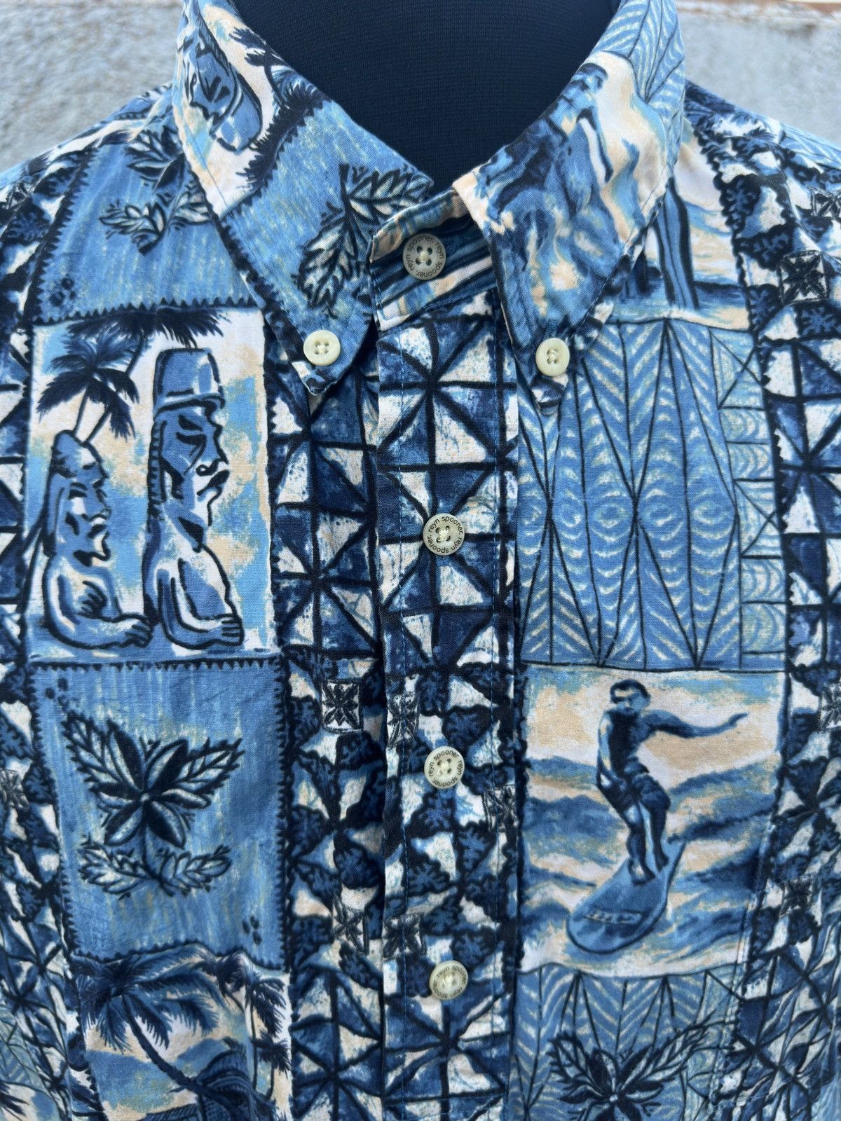 Reyn Spooner PreOwned Reyn Spooner Blue Hawaiian Print Men's 3XL Size US XXL / EU 58 / 5 - 3 Thumbnail