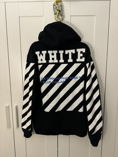 Off white discount blue collar hoodie