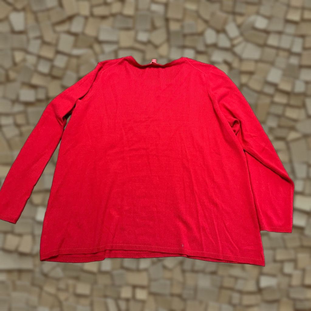 Vintage Roz And Ali Shirt Women's Plus Size 3X Red Long Sleeve Shirt Women 3X Red Long Sleeve Basic Modern Casual Fall Spring Summer 3X Mens? Size XXL / US 16-18 / IT 52-54 - 1 Thumbnail