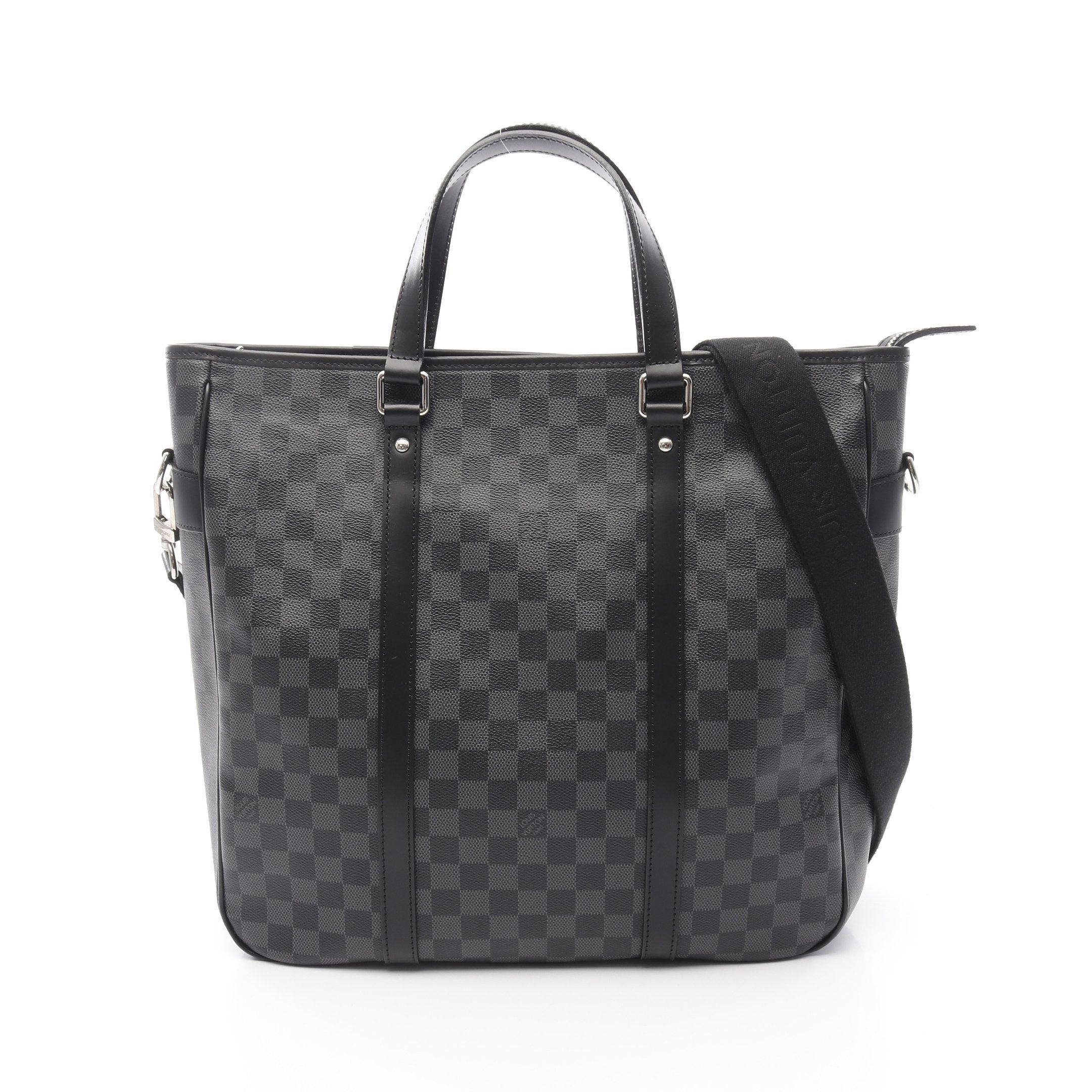 Louis Vuitton Louis Vuitton Tadao Damier Graphite Handbag Tote Bag Leather Black Size ONE SIZE - 1 Thumbnail