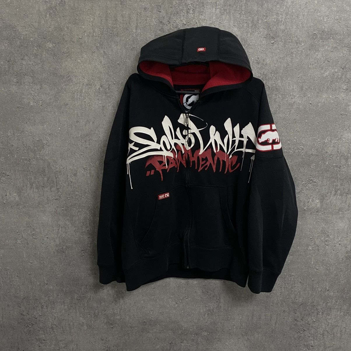 Crazy Vintage Ecko Unltd Y2K Zip Hoodie Japan Style