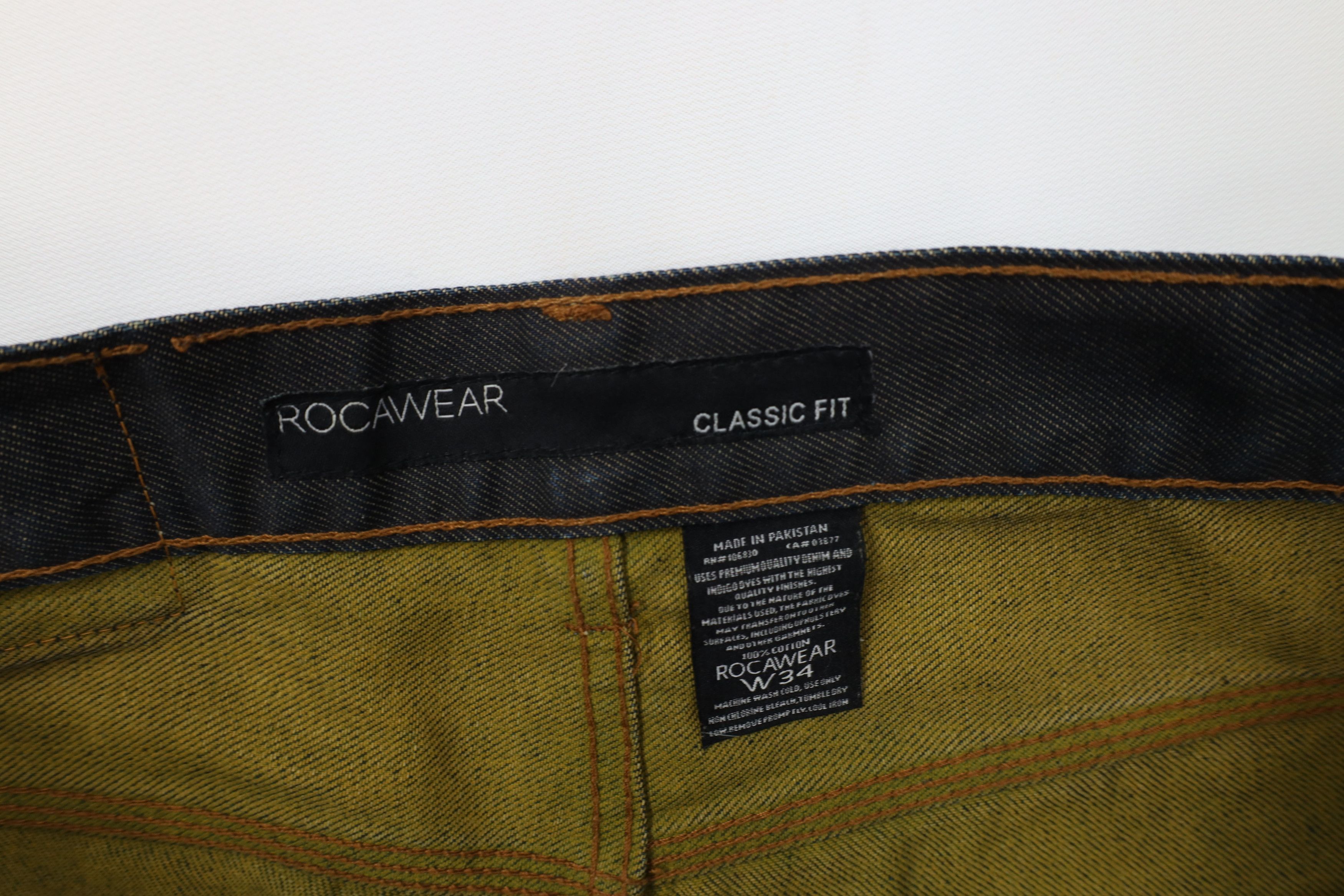 Rocawear Vintage Y2K Rocawear Baggy Wide Leg Denim Jeans Indigo Size US 34 / EU 50 - 10 Thumbnail