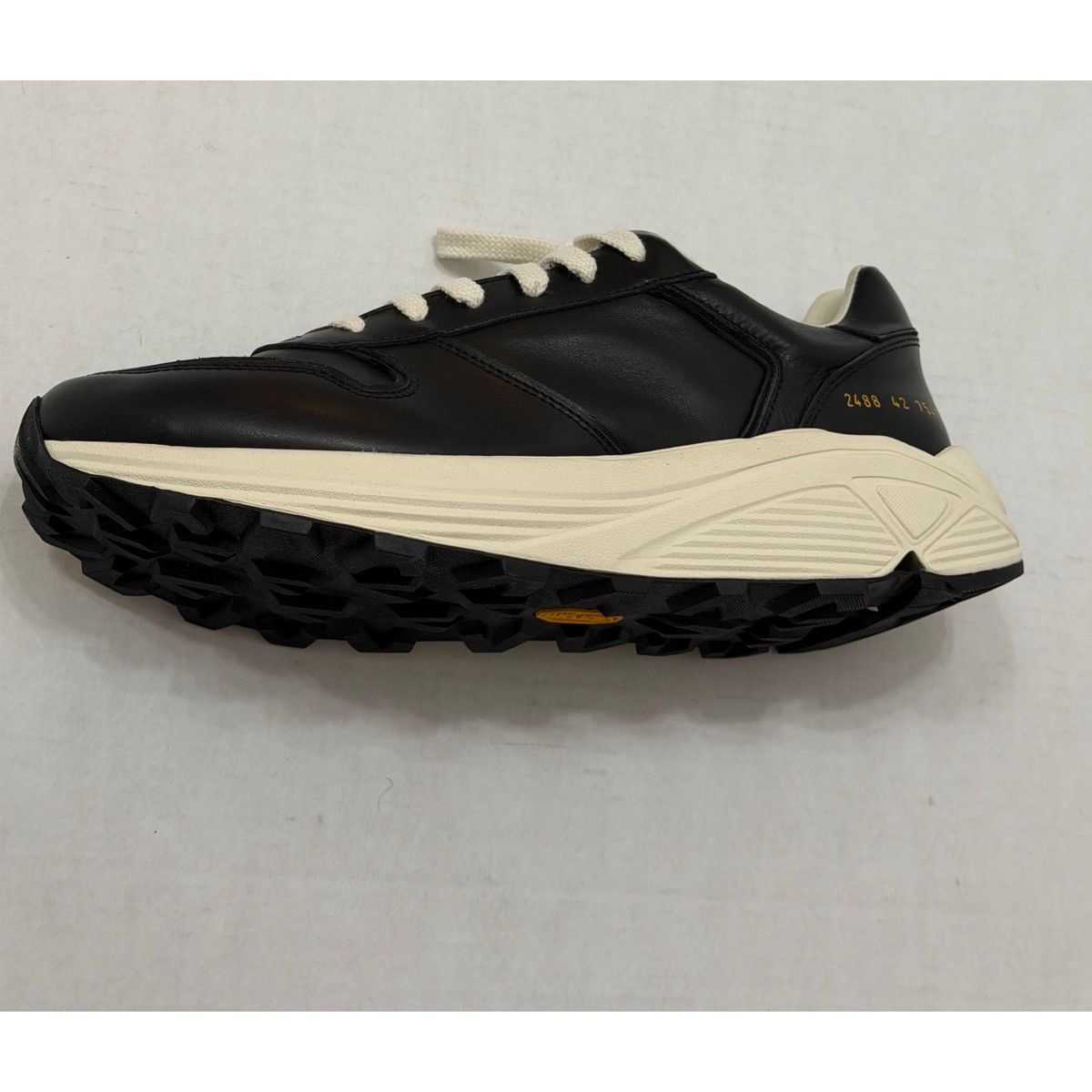 Common Projects COMMON PROJECTS PREMIUM RUNNER BLACK SNEAKER Size US 9 / EU 42 - 9 Thumbnail