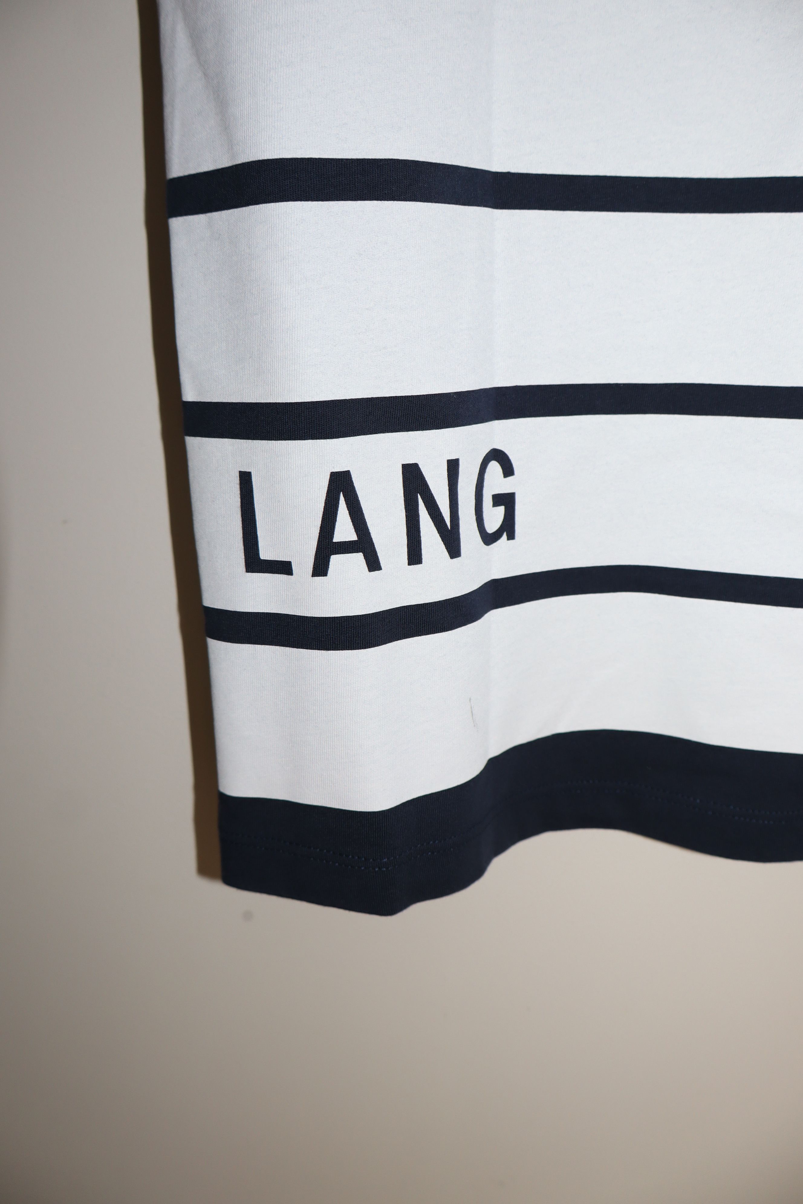 Helmut Lang logo stripes t-shirt Size US XS / EU 42 / 0 - 5 Thumbnail