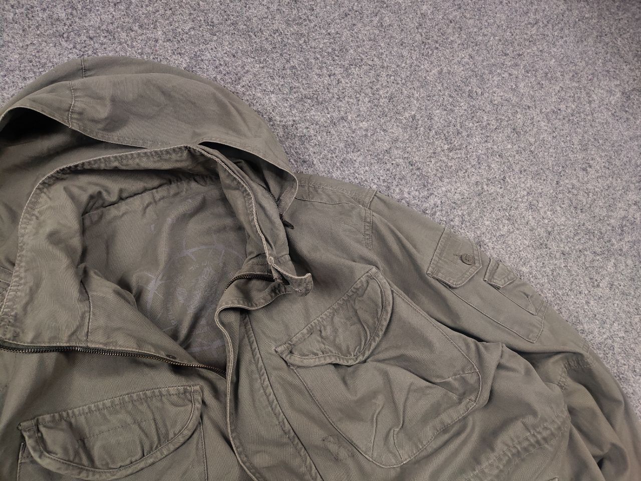 If Six Was Nine Vintage 90's GOA Japanese Military Zip Jacket gimmick Y2K Size US L / EU 52-54 / 3 - 4 Thumbnail