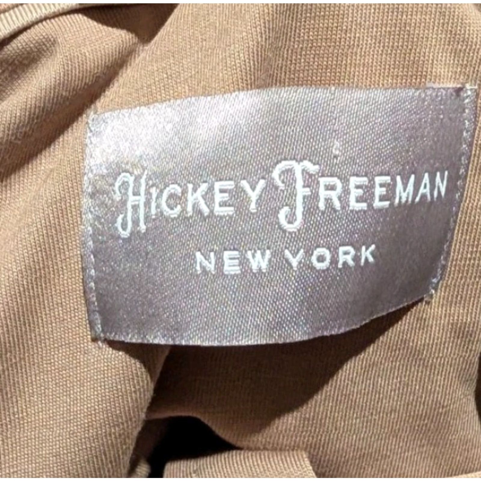 Vintage NWT Hickey Freeman New York Classic Fit Taupe Dress Shirt Small Preppy MSRP 9 Size 36R - 5 Thumbnail