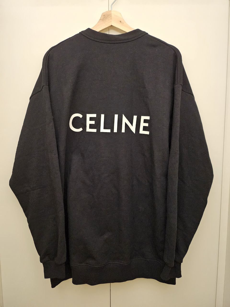 Celine *New* Oversized Logo Cotton Fleece Cardigan Size US XS / EU 42 / 0 - 1 Thumbnail