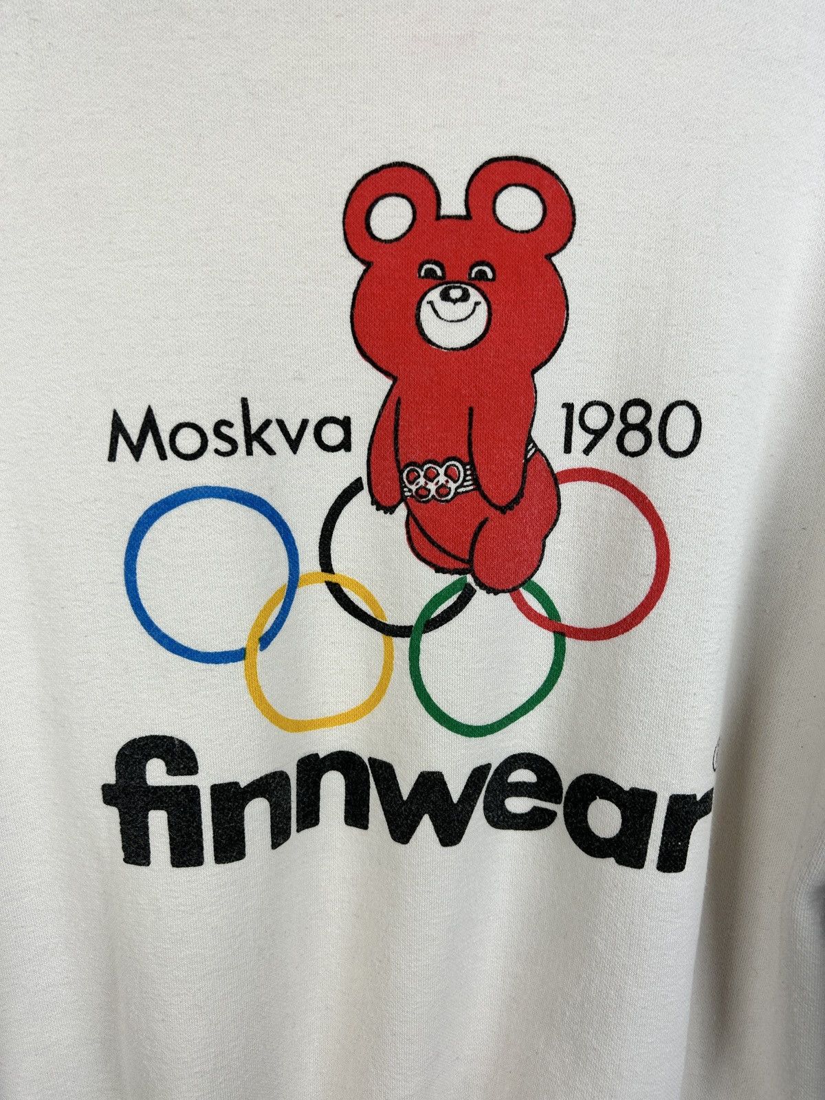 USA Olympics 80s Vintage Moscow 1980 Olympics Finland Team Sweatshirt Size US M / EU 48-50 / 2 - 6 Thumbnail
