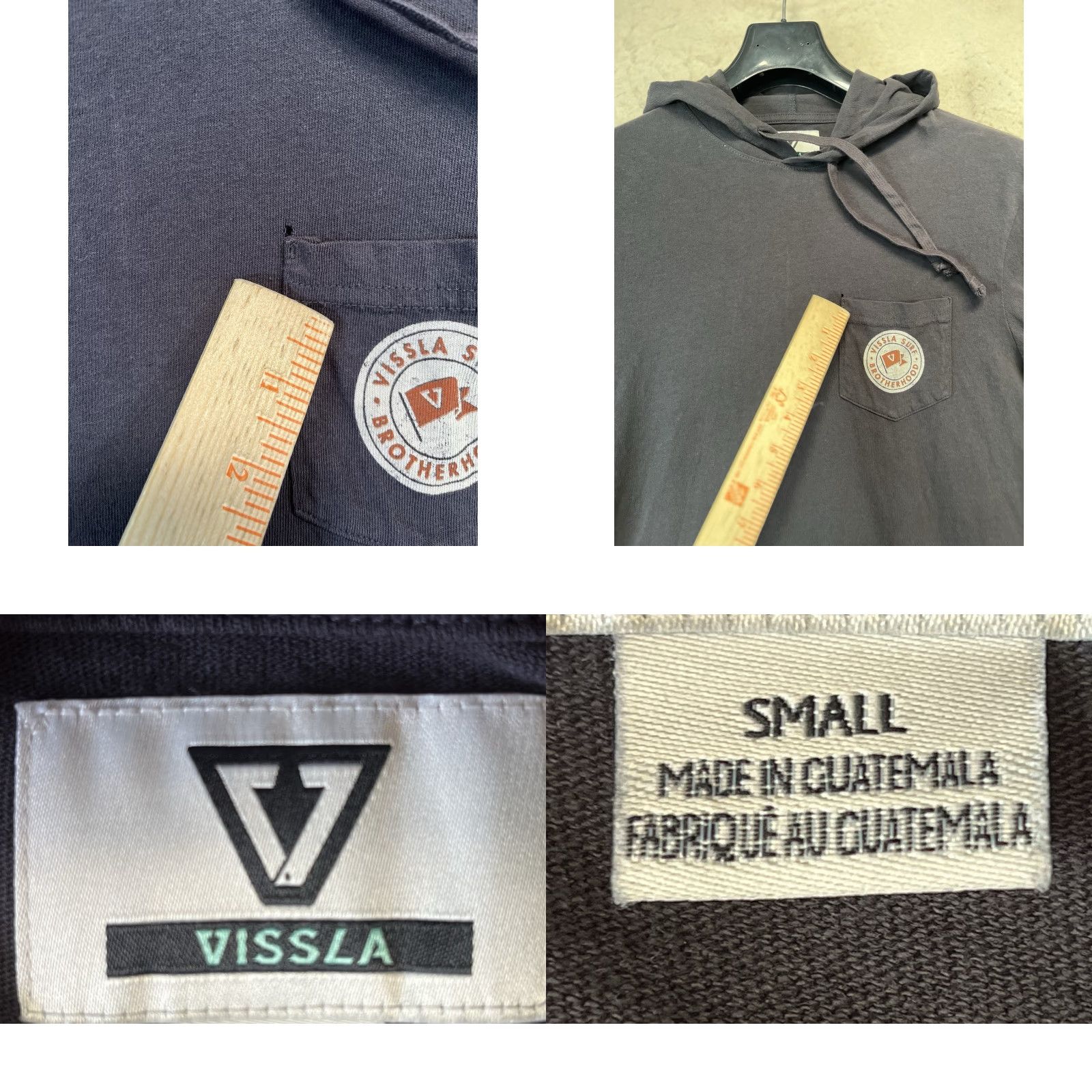 Vissla Vissla Hoodie Men Size S Gray Lightweight Pullover Knit Logo Beach Surf Pocket See Pics Size US S / EU 44-46 / 1 - 8 Thumbnail