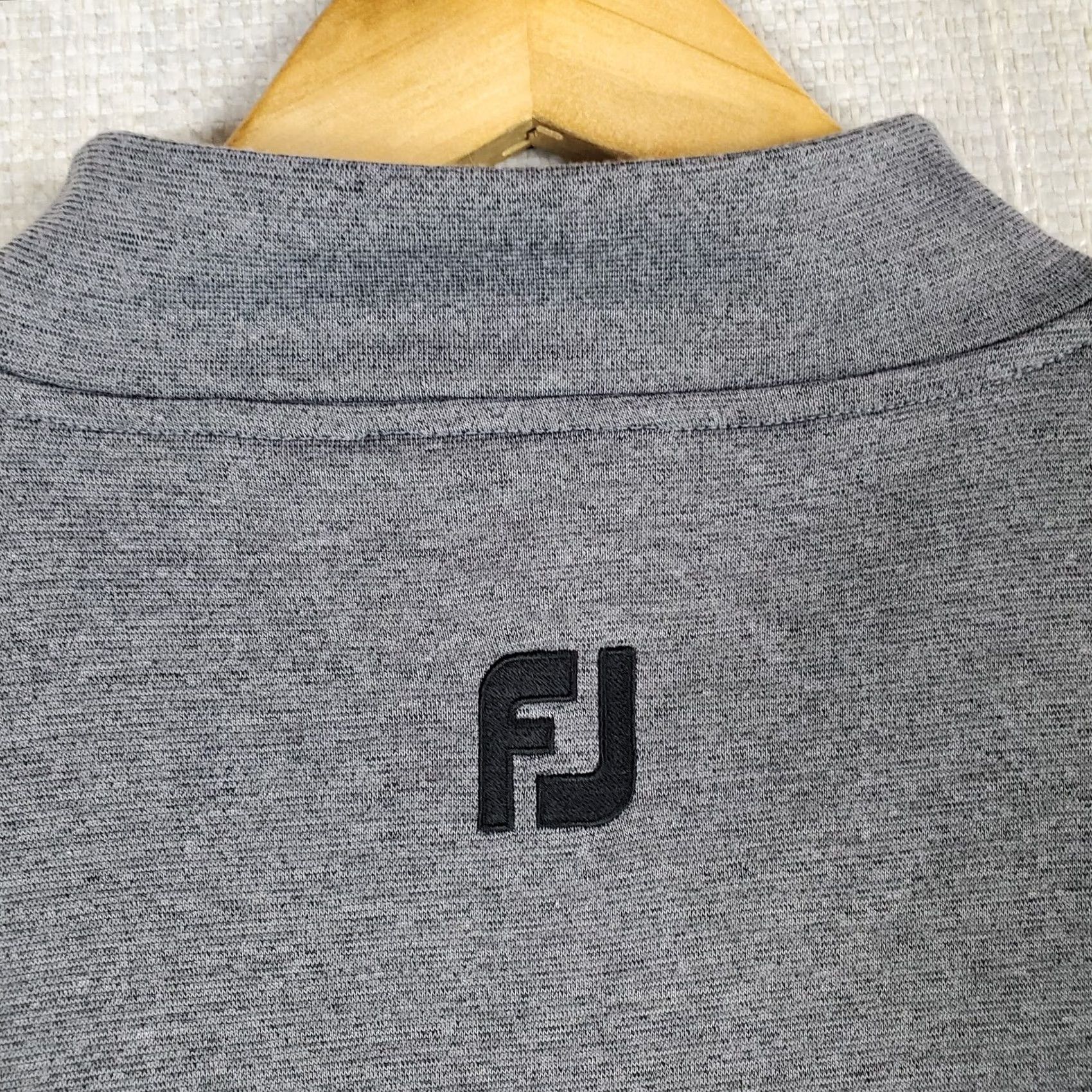 Footjoy FootJoy Mens Long Sleeve Mock Neck Performance Golf Shirt Gray Size US L / EU 52-54 / 3 - 7 Thumbnail