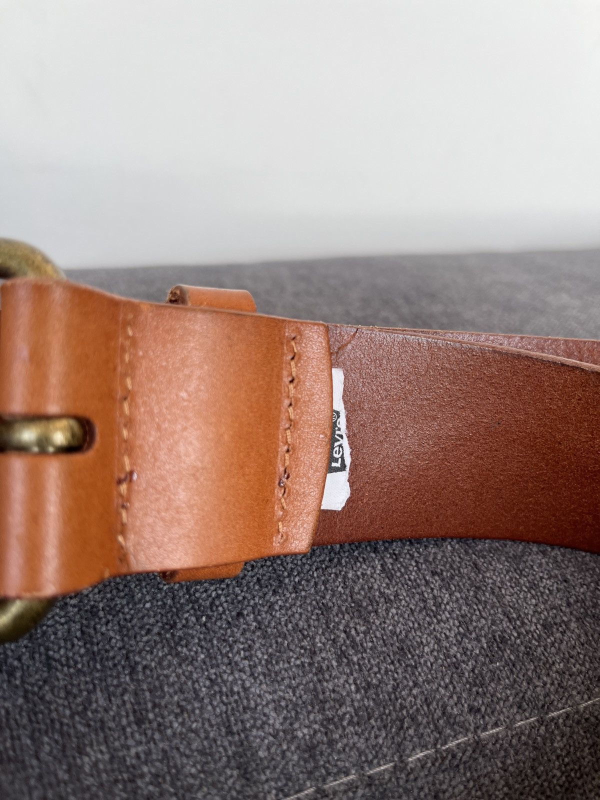 Levi's Levis Brown Cow Leather Belt Size ONE SIZE - 9 Thumbnail