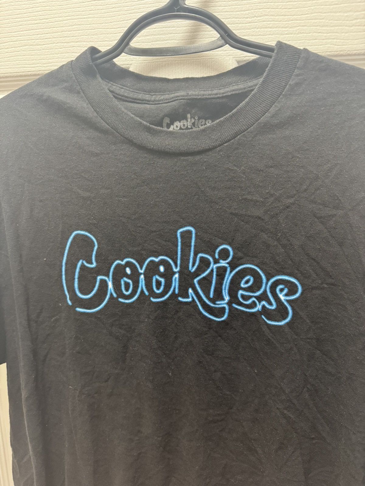 Cookies Cookies Skateboarding Black Shirt Blue Neon Logo Vintage Size US L / EU 52-54 / 3 - 2 Thumbnail