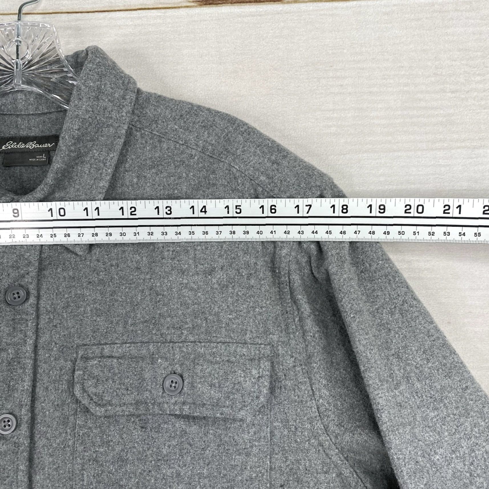 Eddie Bauer Eddie Bauer Flannel Shirt Mens L Gray Pocket Button Up Long Sleeve Thick Heavy Size US L / EU 52-54 / 3 - 5 Thumbnail