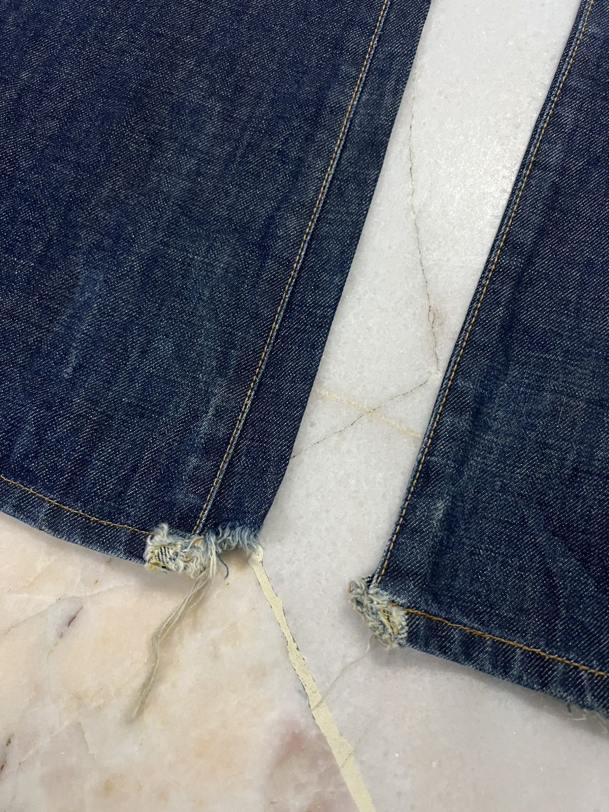 Japanese Brand 💥Flare💥90s Edwin 800SX Distress Bell Bottom Flare Jean Size US 29 - 6 Thumbnail
