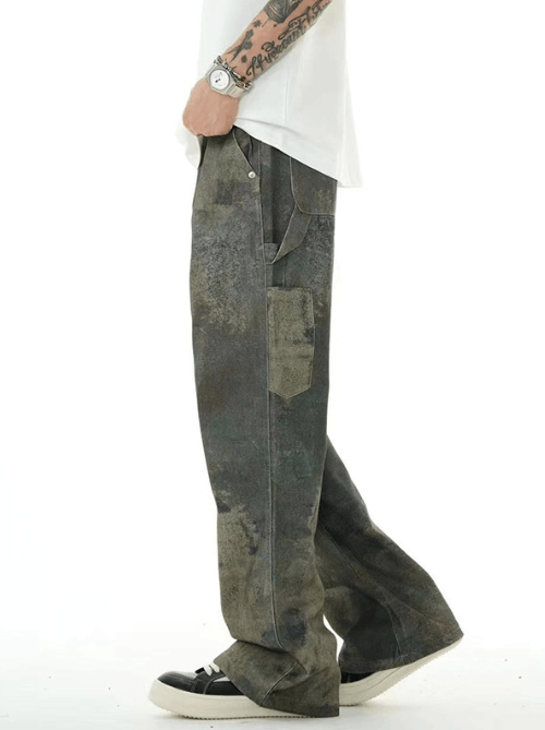 Japanese Brand × Jean Men's American loose retro camouflage wide-leg jeans Size US 32 / EU 48 - 3 Thumbnail