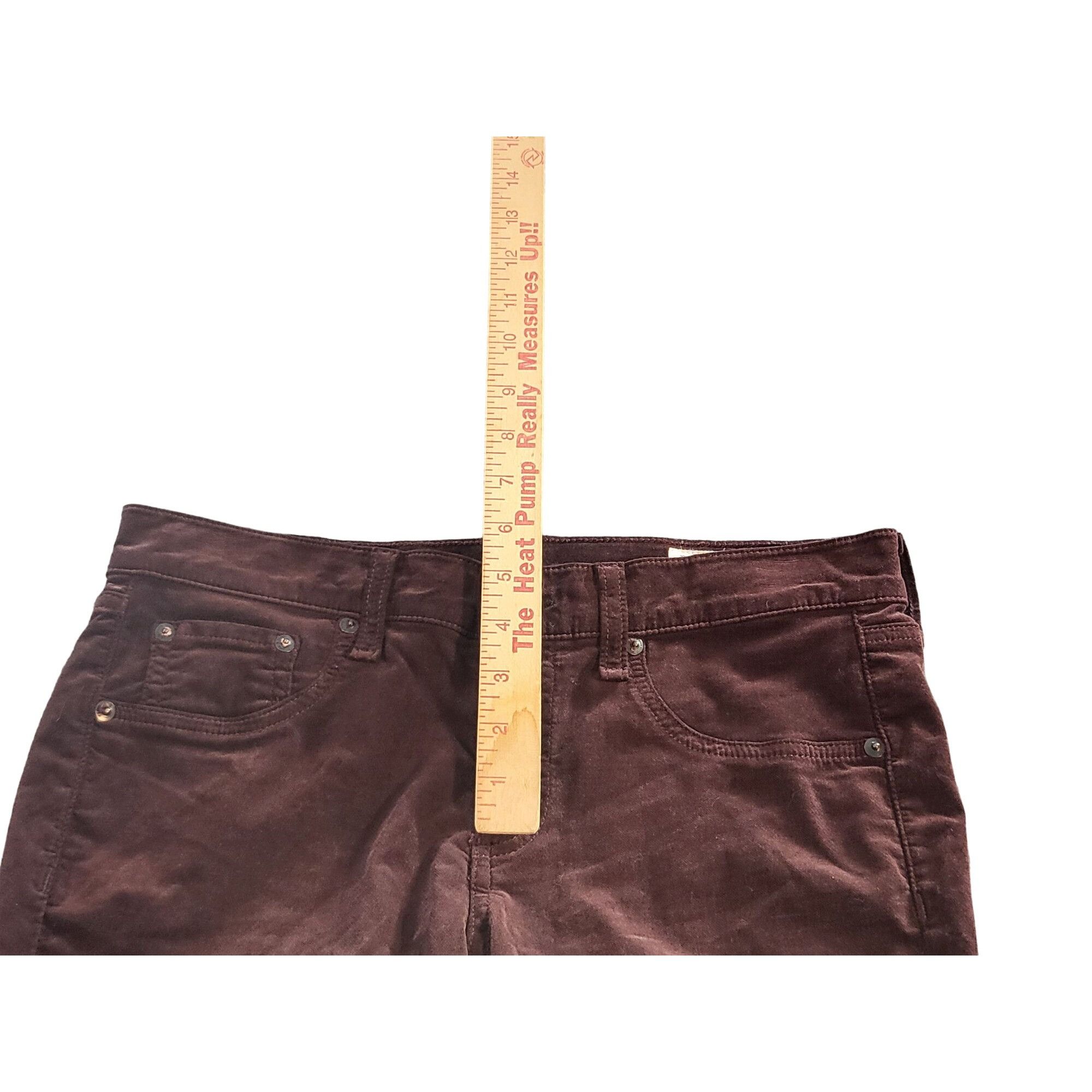 Rag & Bone Rag & Bone New York Skinny Jeans Women Sz 29 Wine Velvet Str Size 29" - 5 Thumbnail