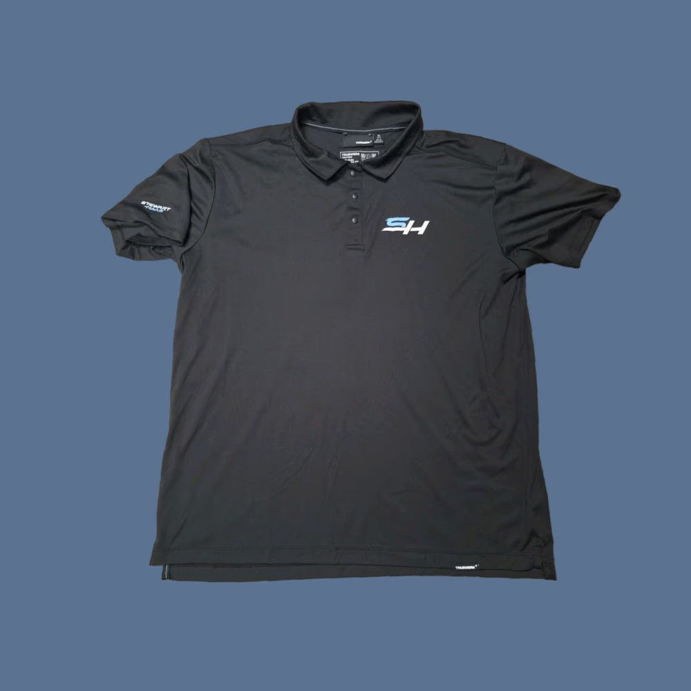 Vintage VINTAGE Truewerk Stewart Haas Ford Racing Team Polo Shirts Men’s XL Black Collared Short Sleeve Polo Men XL Racing Sports Golf Racing Size US XL / EU 56 / 4 - 1 Thumbnail