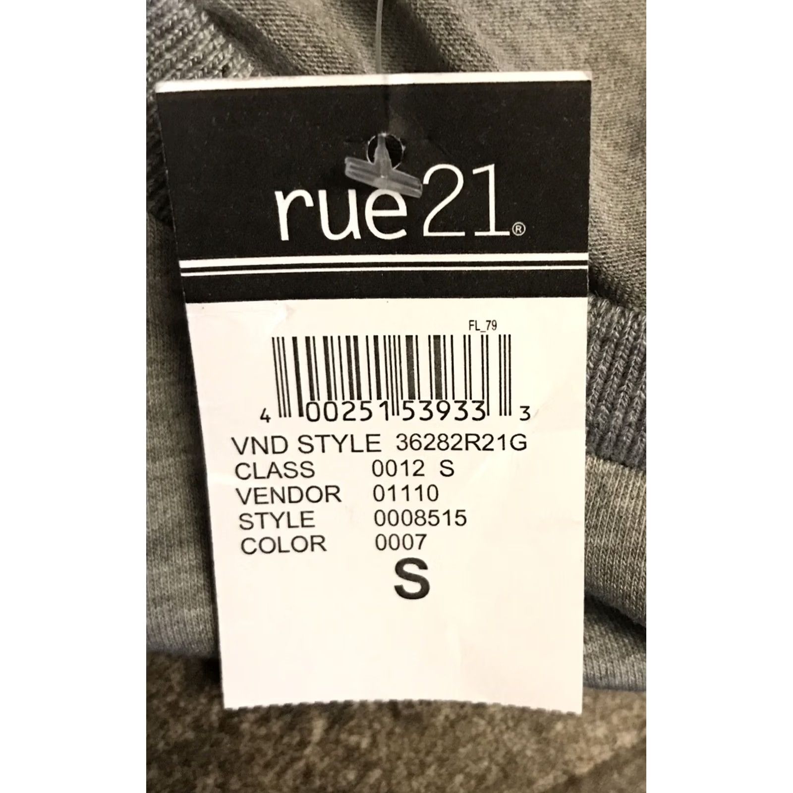 Vintage Rue21 Rainbow Striped Knit Tee Shirt Gray Junior's Small S/S NWT NEW 1572 Size S / US 4 / IT 40 - 3 Thumbnail