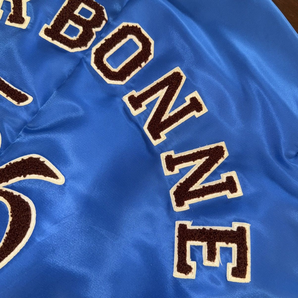 Wales Bonner Wales Bonner logo-patch Bomber Jacket | Blue | 52 Size US L / EU 52-54 / 3 - 17 Thumbnail