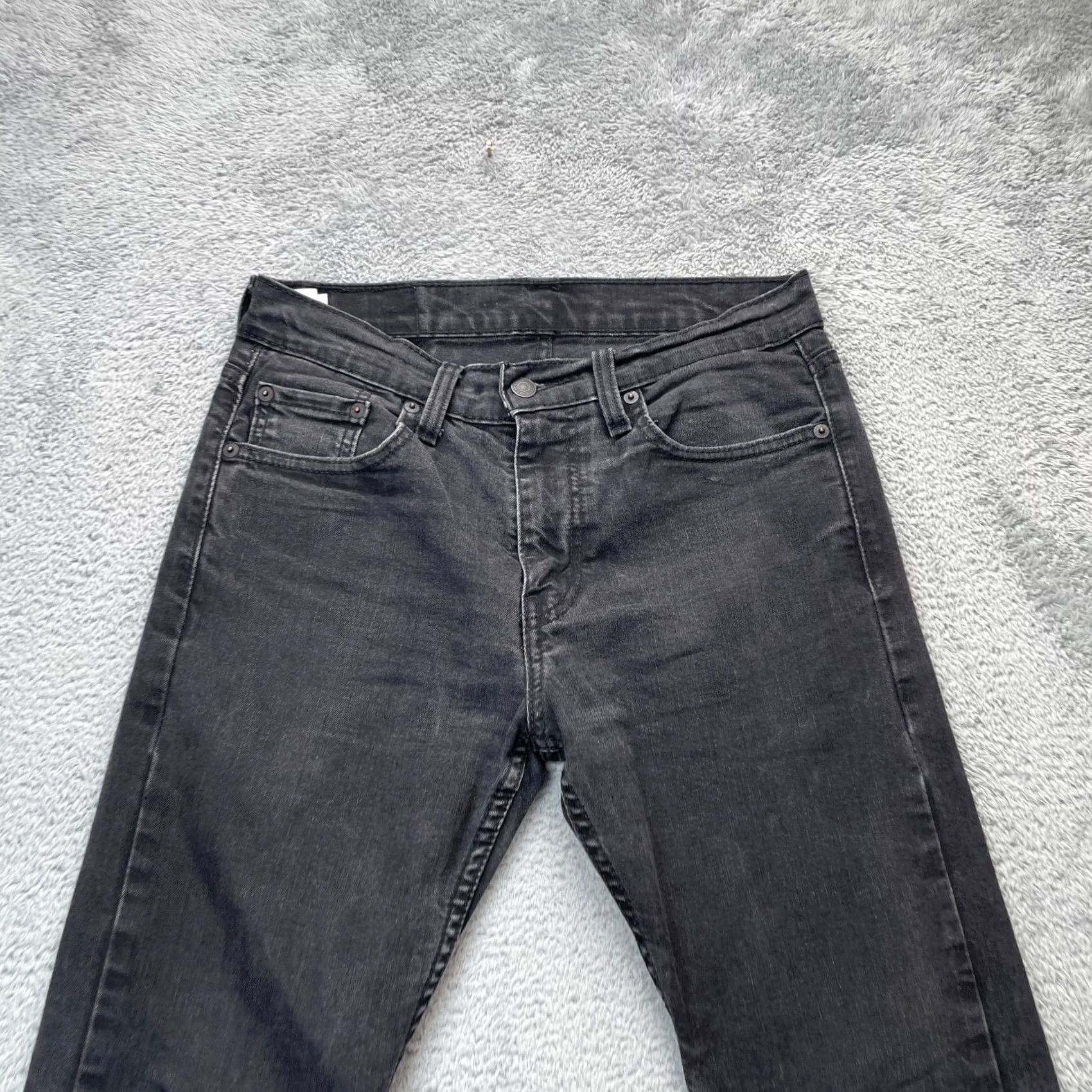 Levi's Levi's Jeans 512 Mens 30x29 Denim Black Skinny Stretch Logo 5-Pocket Regular Fit, Cotton Polyester Denim Jeans Men Size US 30 / EU 46 - 5 Thumbnail