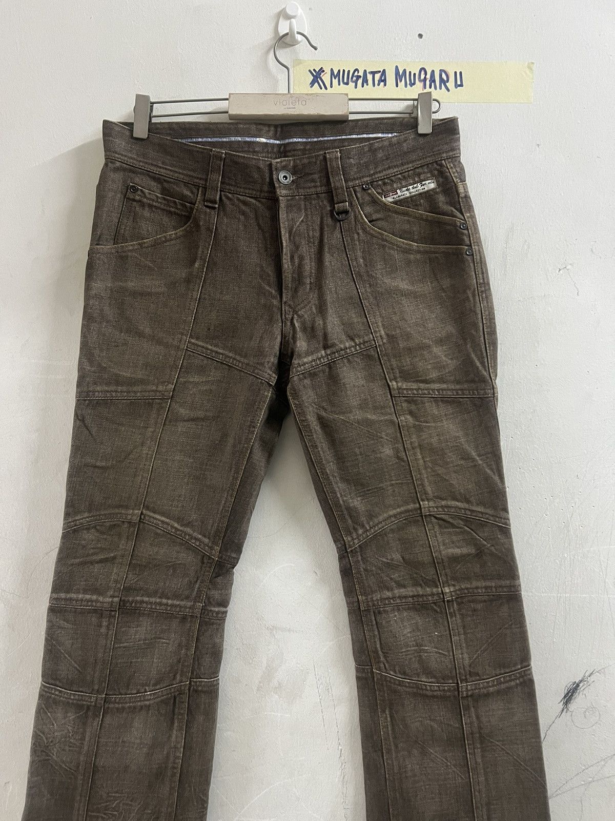 Hysteric Glamour × Japanese Brand Y2K PATCHWORK NİCOLE CLUB DISTRESSED DENIM PANT Size US 33 - 8 Thumbnail