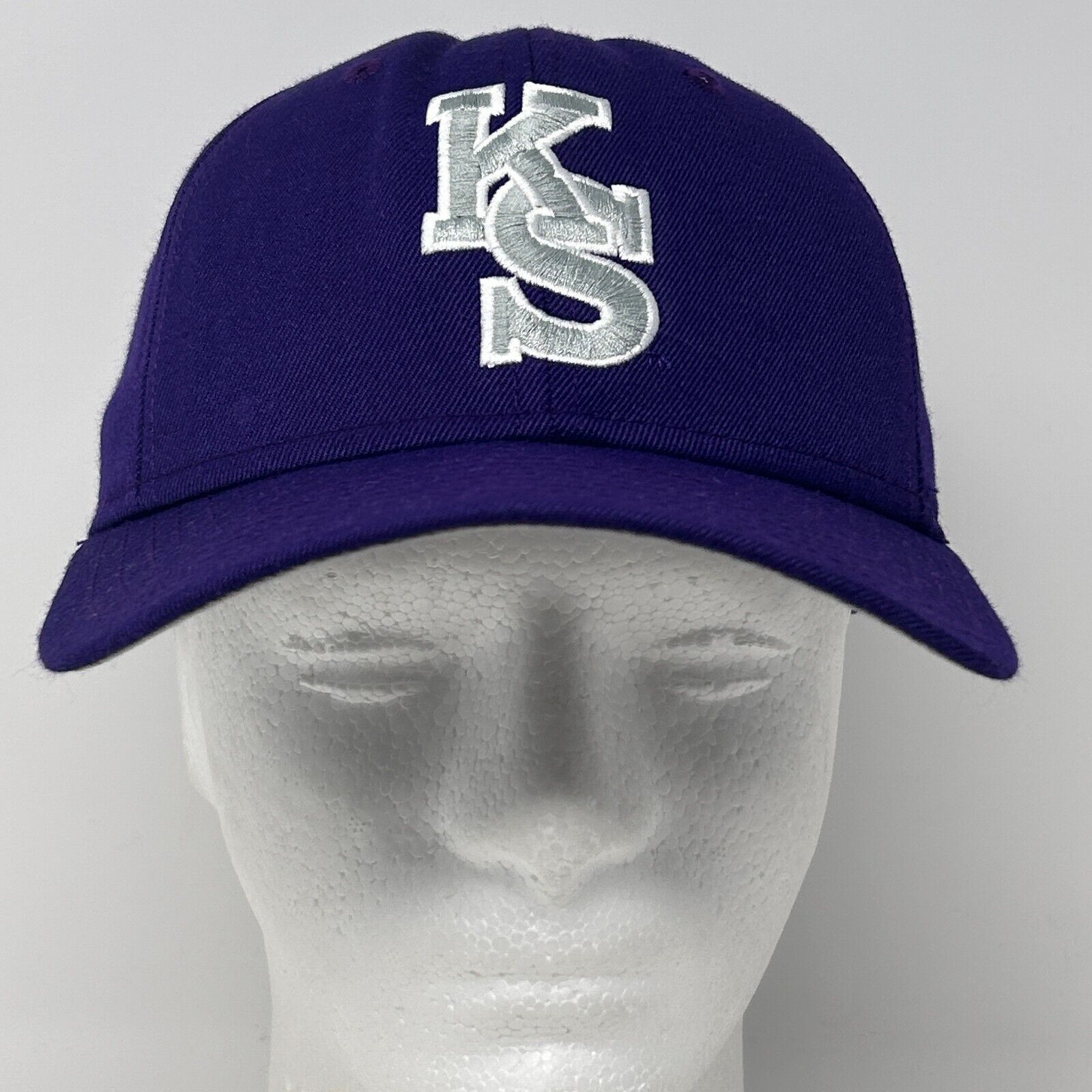 Delong Vintage Kansas State Wildcats Hat Baseball Cap Purple 7 1/4 Size ONE SIZE - 2 Thumbnail