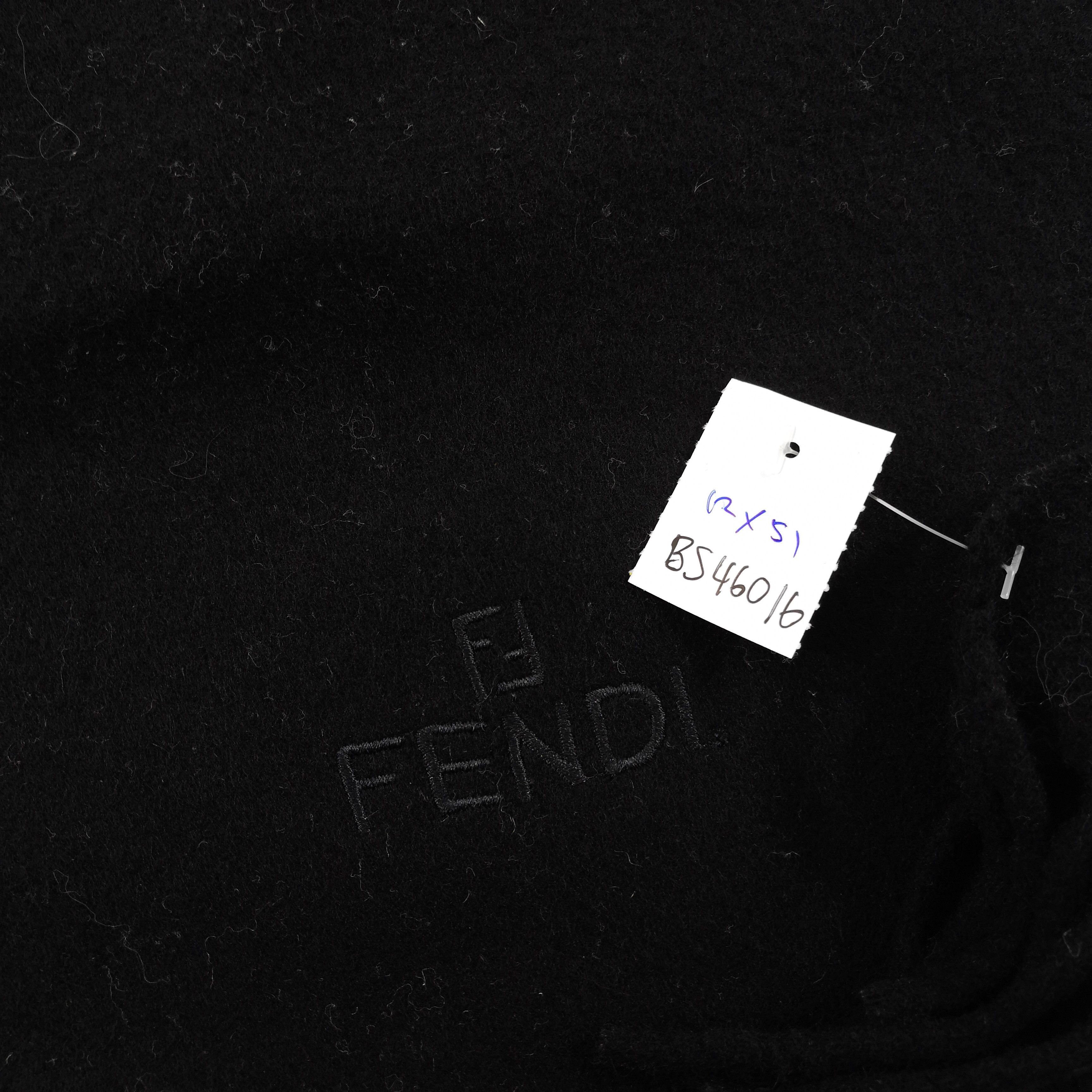 Vintage Vintage Fendi Scarf Wool Fringe Fendi Zucca Scarves Size ONE SIZE - 5 Thumbnail