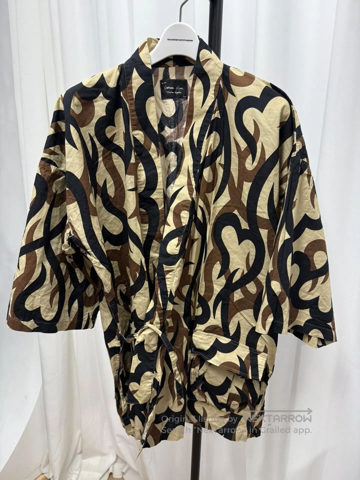 Comme des Garcons Homme Plus Number Nine Thorn Pattern Cardigan. Size US M / EU 48-50 / 2 - 9 Thumbnail
