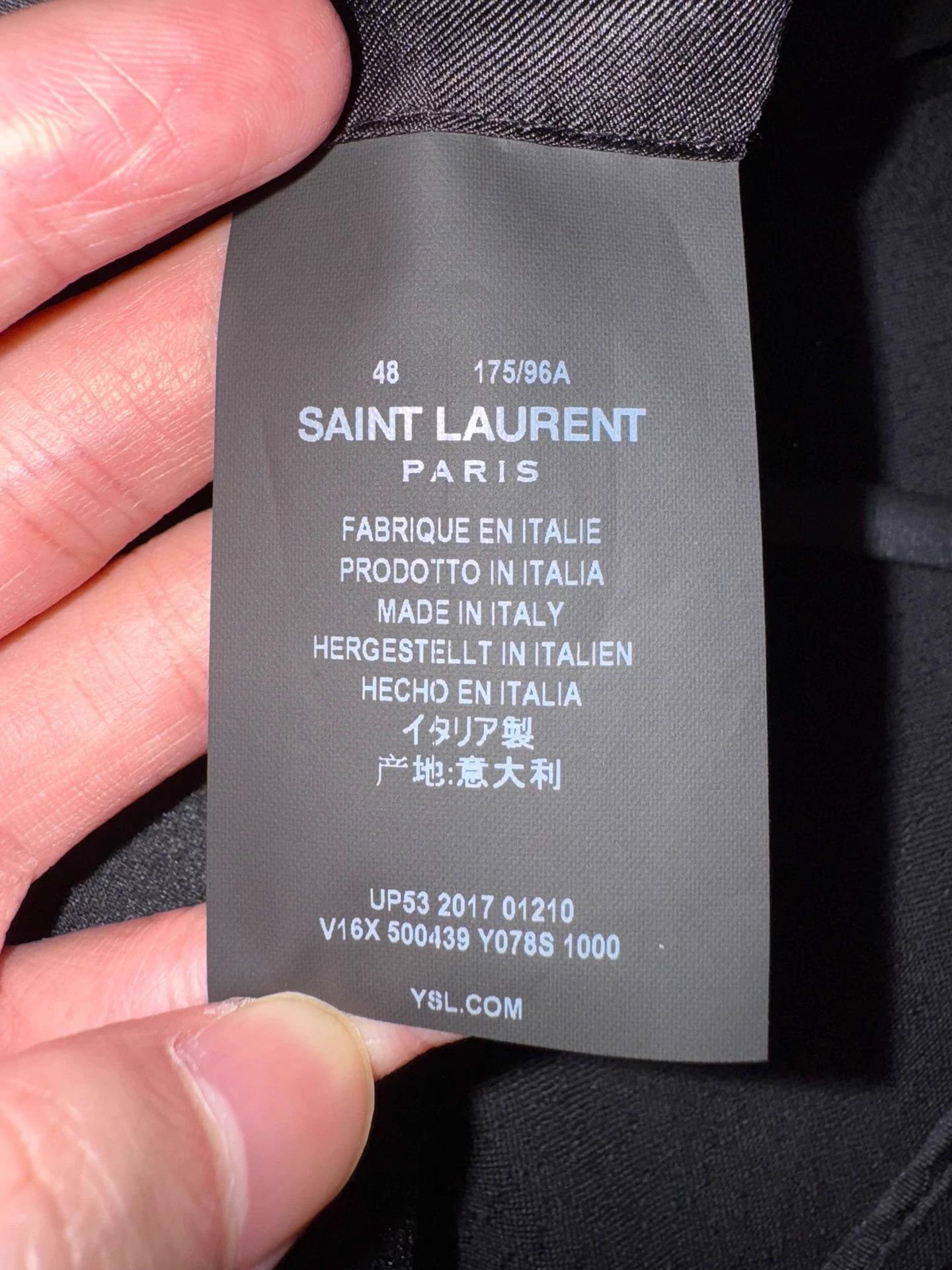 Saint Laurent Paris Saint Laurent SLP 18SS Satin Shawl Collar Tuxedo Suit 48 Size 48L - 9 Thumbnail