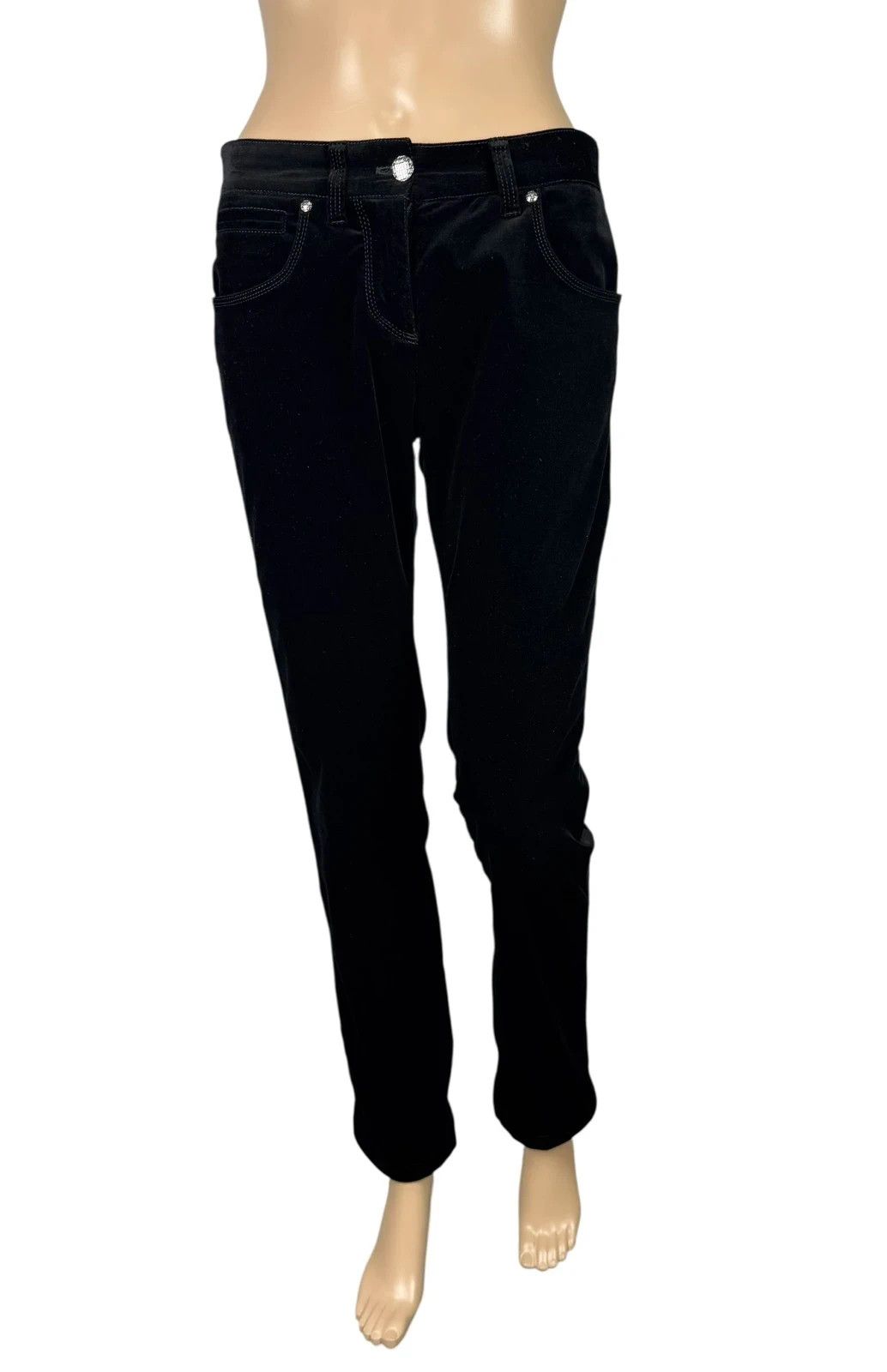 Zilli Zilli Womens Pants Velour size 40 Size 27" / US 4 / IT 40 - 2 Thumbnail