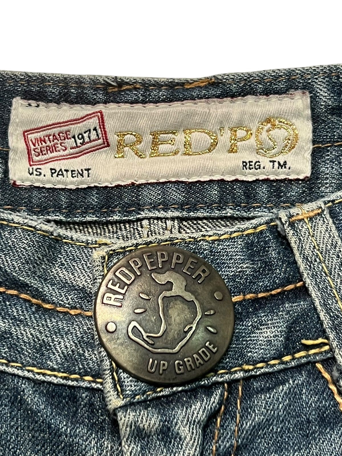 Japanese Brand Bootcut Vintage Red Pepper Up Grade - Faded,Distressed Denim Size US 28 / EU 44 - 8 Thumbnail