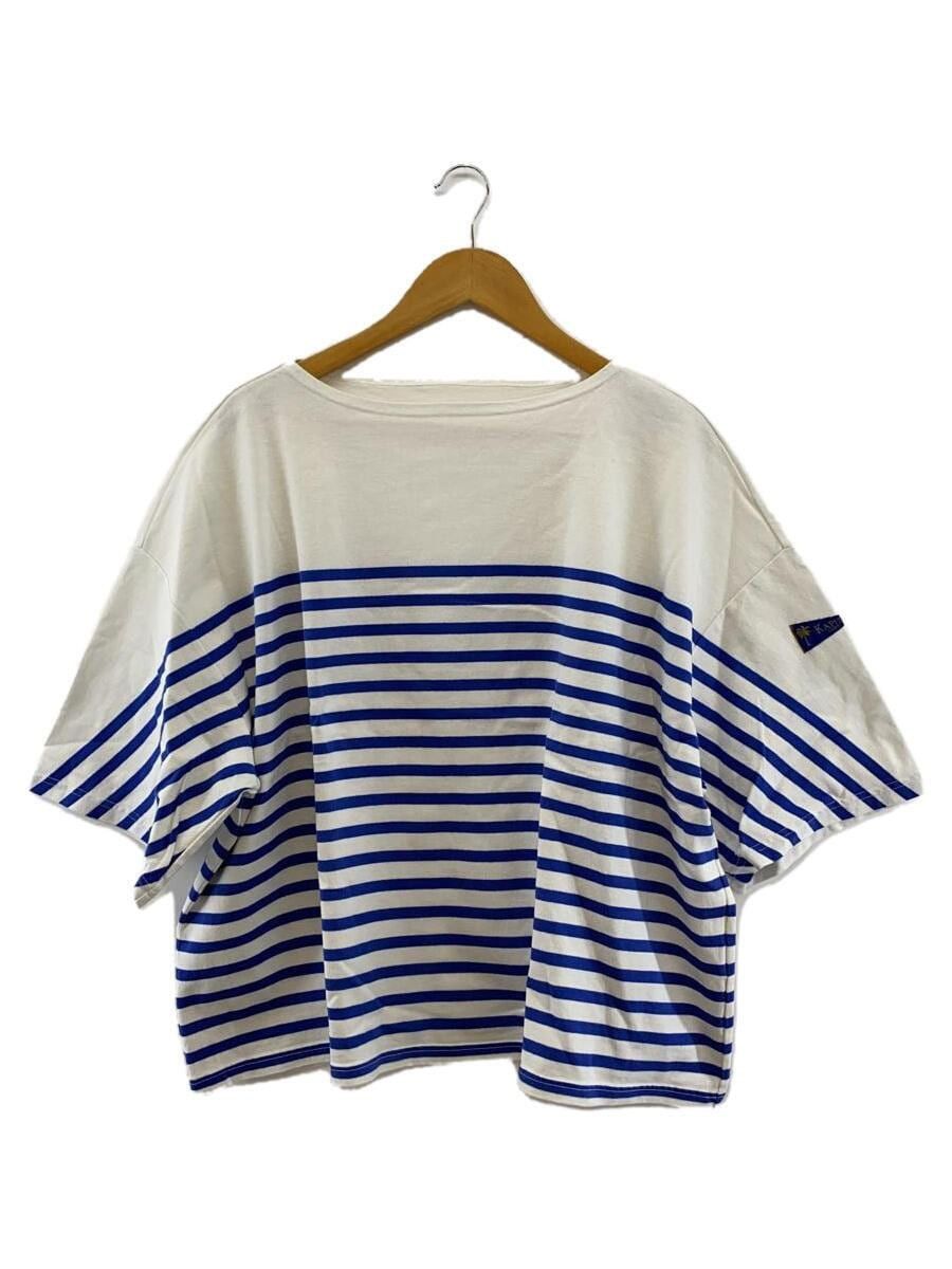 image of Kapital Oversized Striped T-Shirt in White, Men's (Size 2XL)